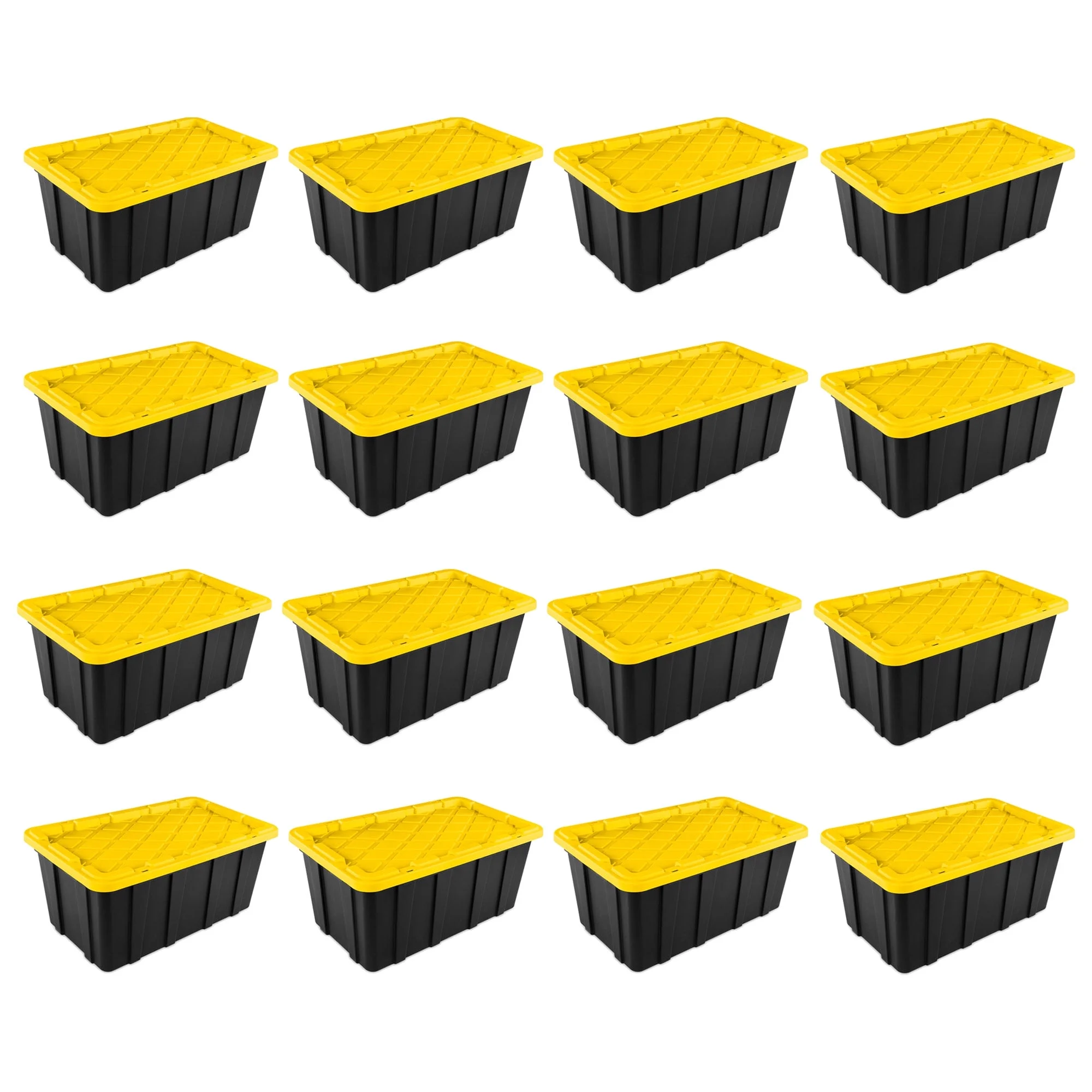 Sterilite 4 Shelf Plastic Storage Unit & 4 Pack 38 Gal Totes & 6 Pack 27 Gal Totes - Image 8