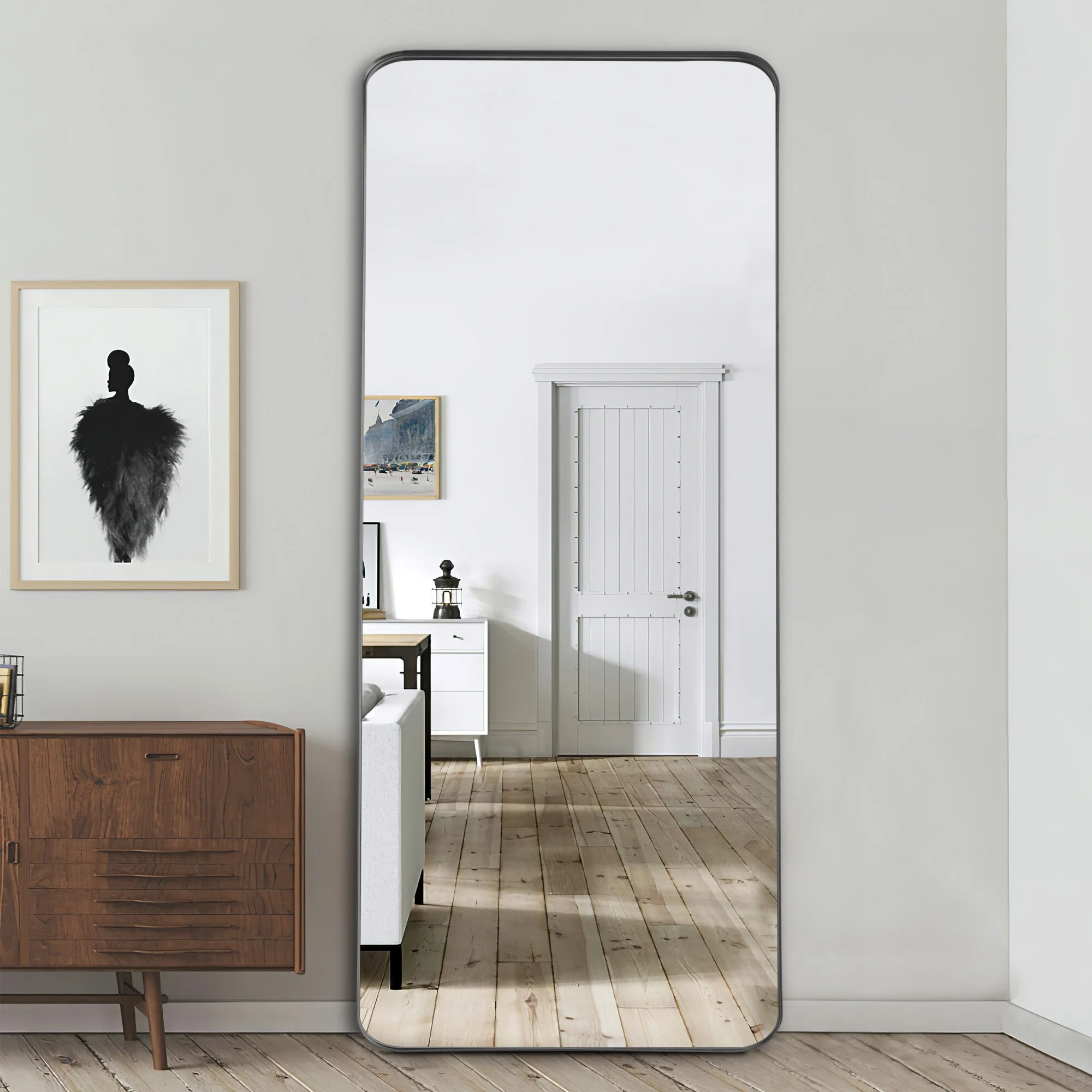 Large Full Length Wall Mounted Mirror, Full Body Dressing Mirror for Bedroom, Entryway and Home Decor - Image 28