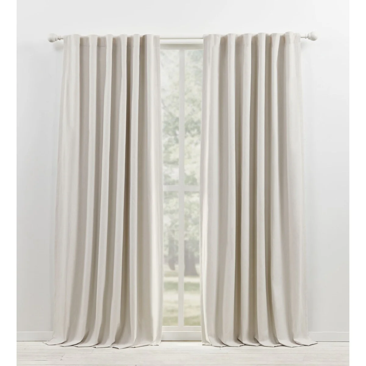 Blackout Curtain Single Panel, Back Tab and Rod Pocket Window Curtain - Image 7