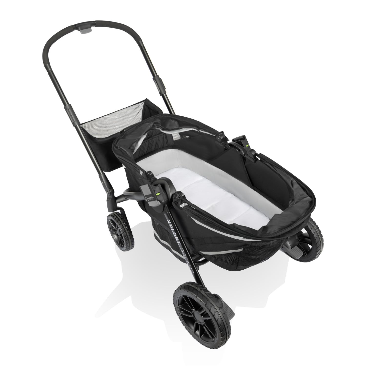 2-in-1 All-Terrain Baby Stroller Wagon with Canopy and Storage - Gray - Image 47