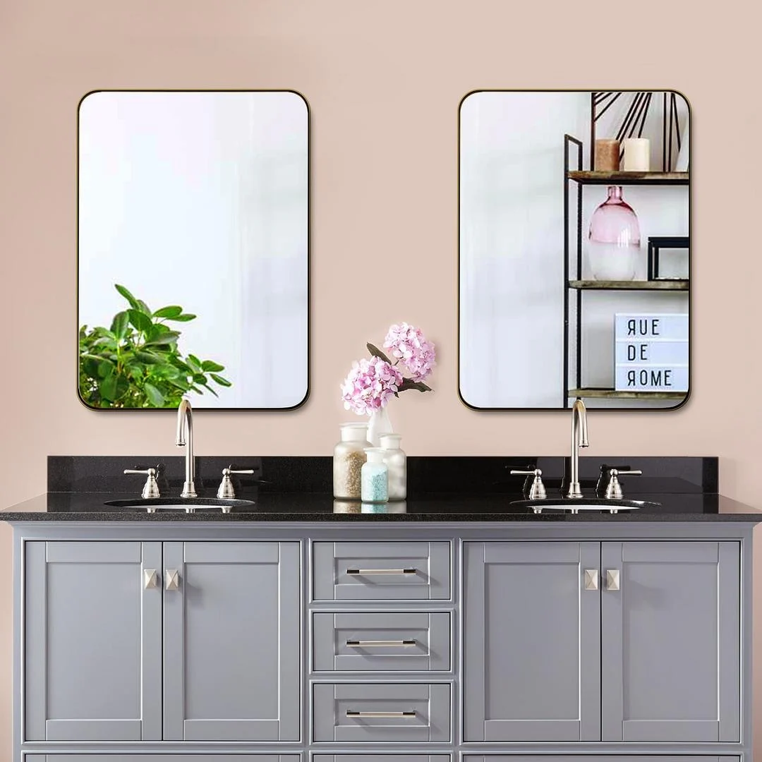 Metal Venetian Wall Mounted Mirror, Decorative Vintage Style Hanging Mirror for Living Room, Bedroom and Entryway - Image 8