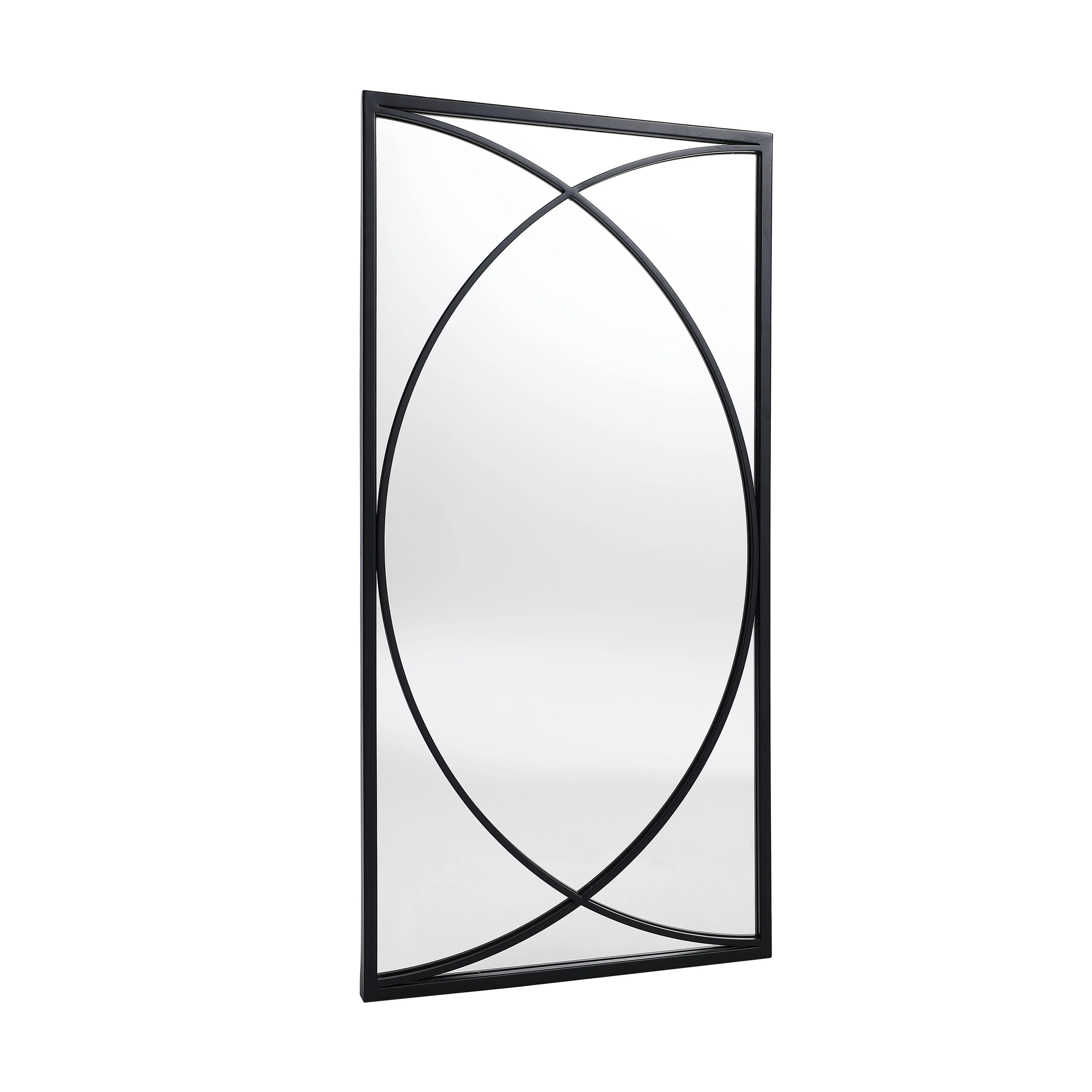 3-Piece Black Metal Rectangular Wall Mirror Set, 31.9" H x 15.75" W x 0.75" D - Image 5