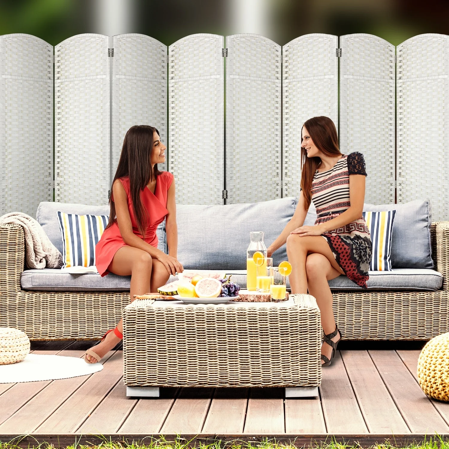 Tall Folding Room Divider Screen, Portable Privacy Partition Wall Panel for Bedroom, Living Room and Office - Image 18