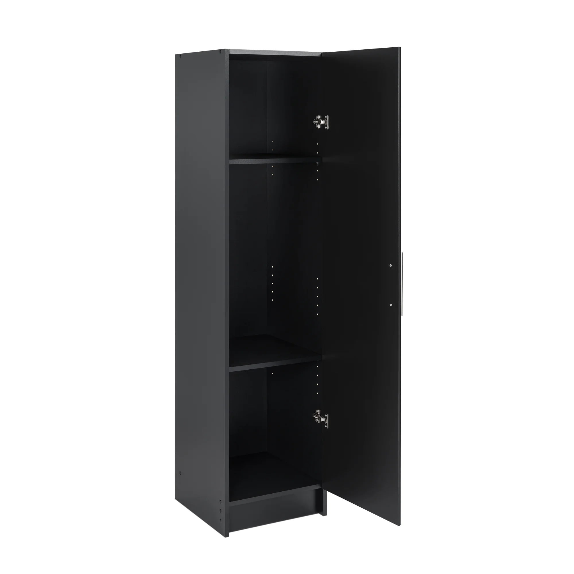 Prepac Elite 16" Storage Cabinet, Black Storage Cabinet, Bathroom Cabinet, Pantry Cabinet with 2 Adjustable Shelves, 16" D x 16" W x 65" H, BEB-1664 - Image 12