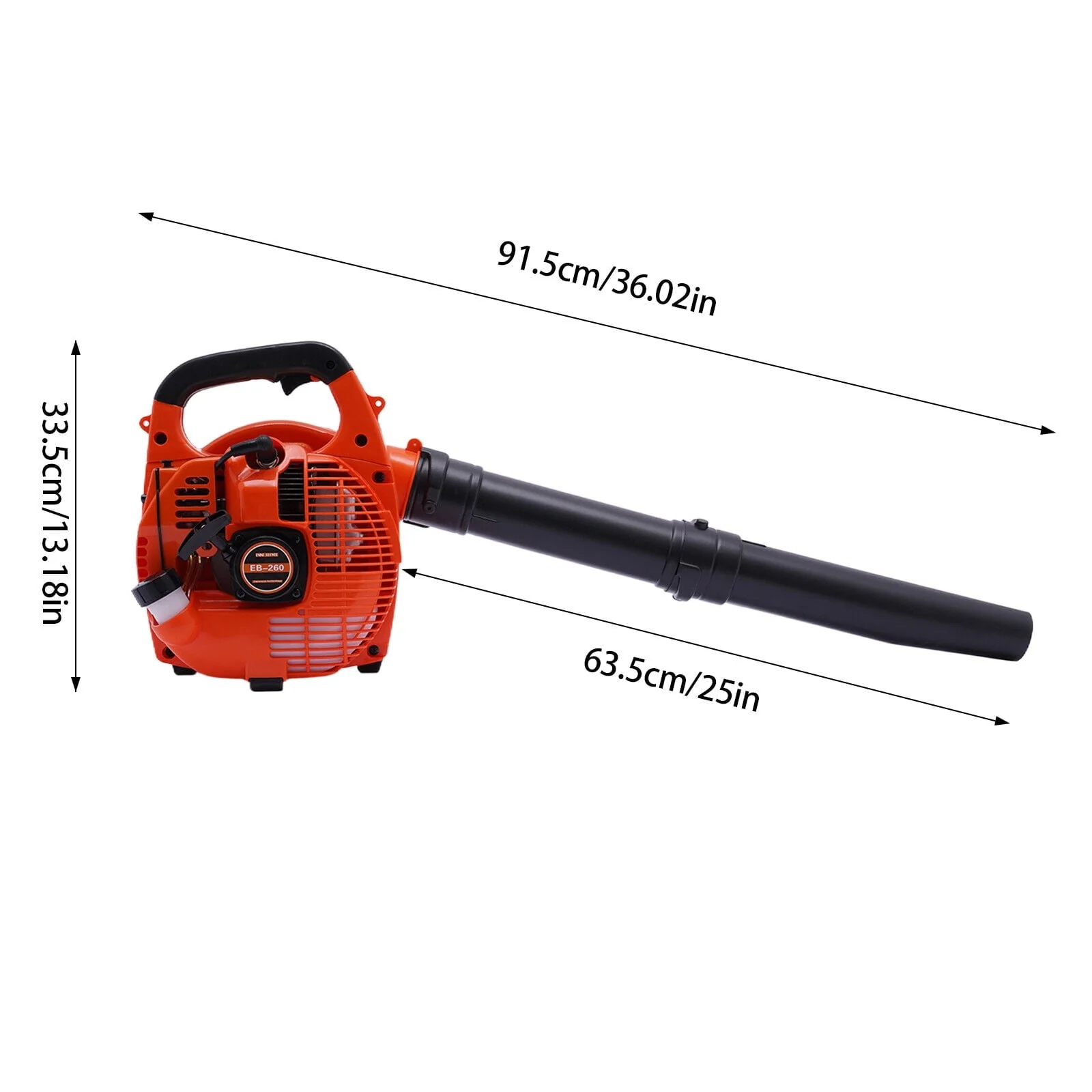 Leaf Blower 25.4CC 2-Stroke Commercial Gas Powered Grass Lawn Yard Dust Blowing Cleaning Tool Handheld - Image 10