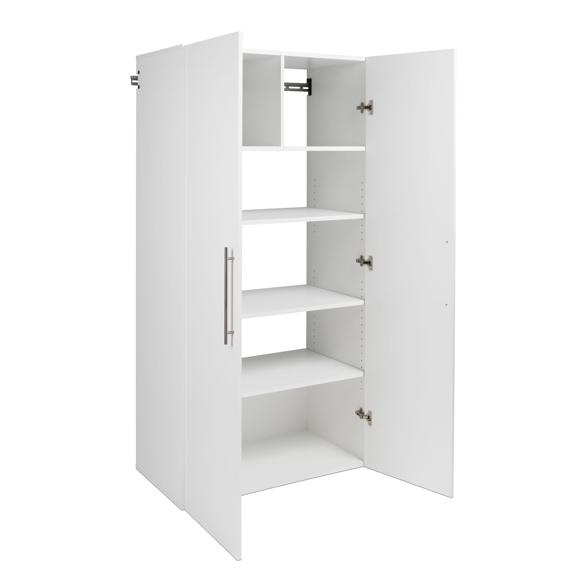 Prepac HangUps Large Storage Cabinet - Immaculate White 36" Cabinet with Storage Shelves and Doors; Ideal for Bin and General Storage Solutions - Image 2