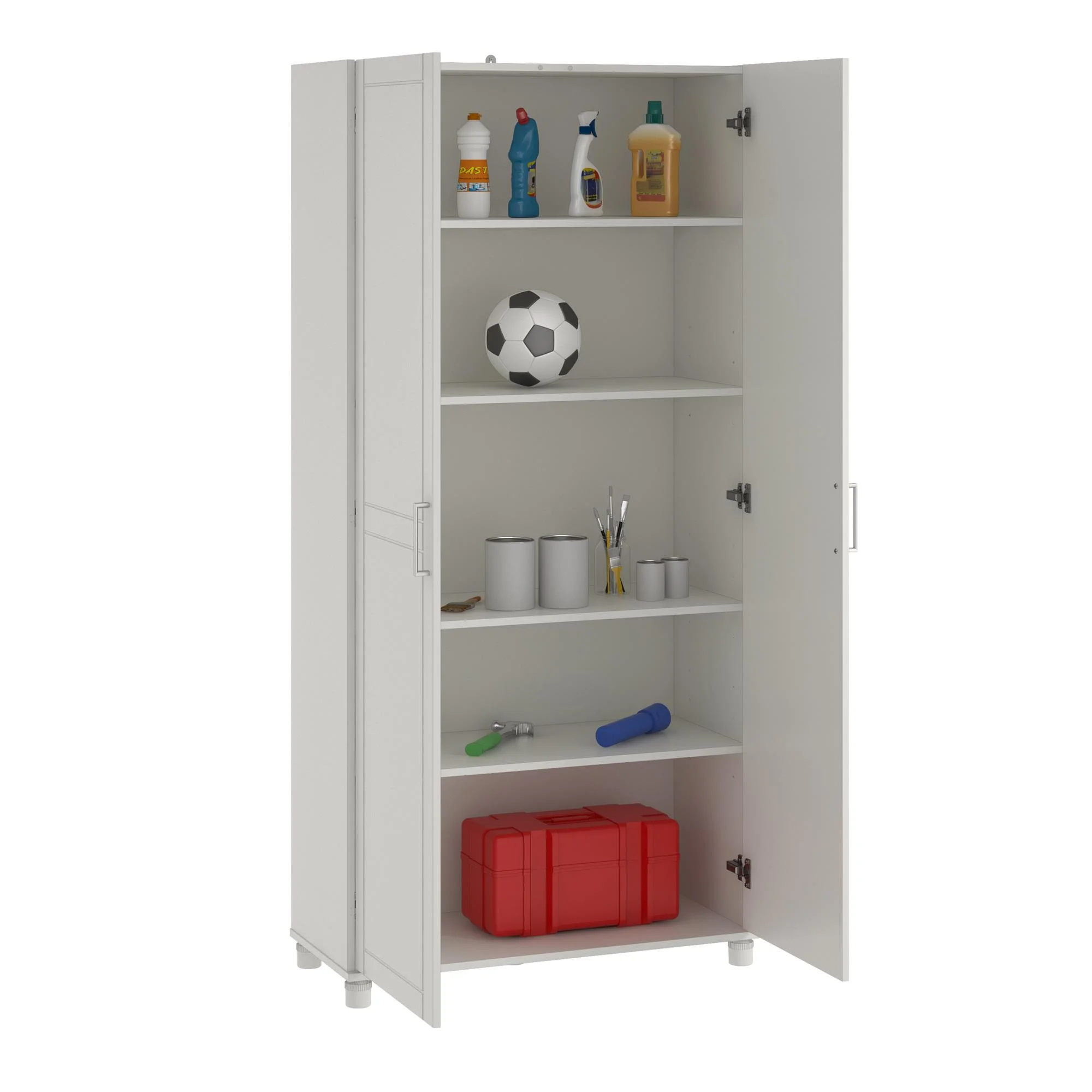 Callahan 36" Utility Storage Cabinet, Black - Image 38