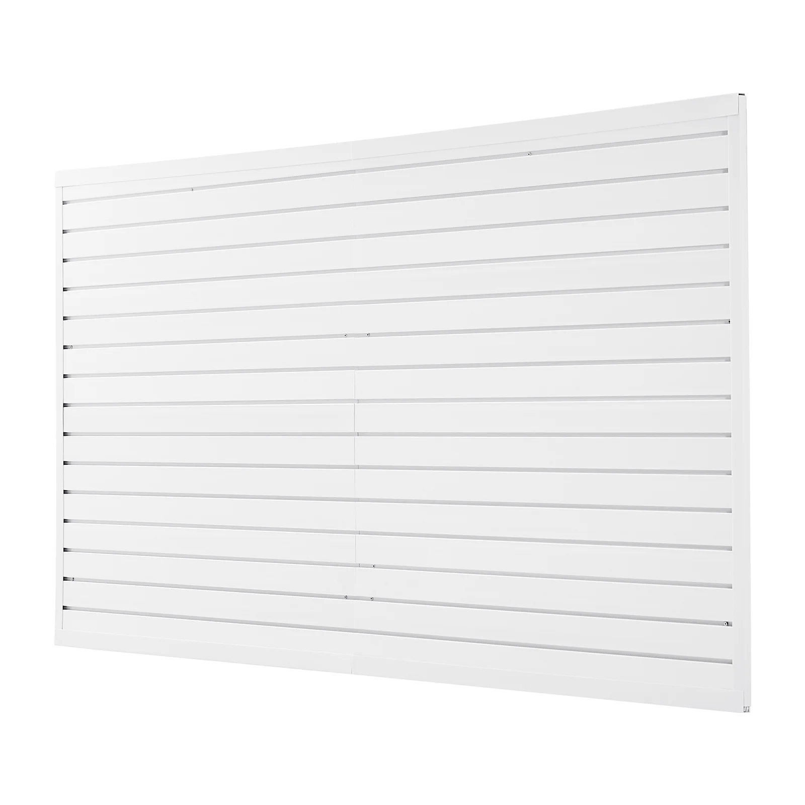 VEVOR Slat Wall Paneling, 8 x 4 ft, PVC Garage Slatwall with Accessories, White Slat Wall Easy-to-Install Adjustable Slatwall Panel with Coupling Structure & DIY Cutting, Fits for Storage & Display - Image 9