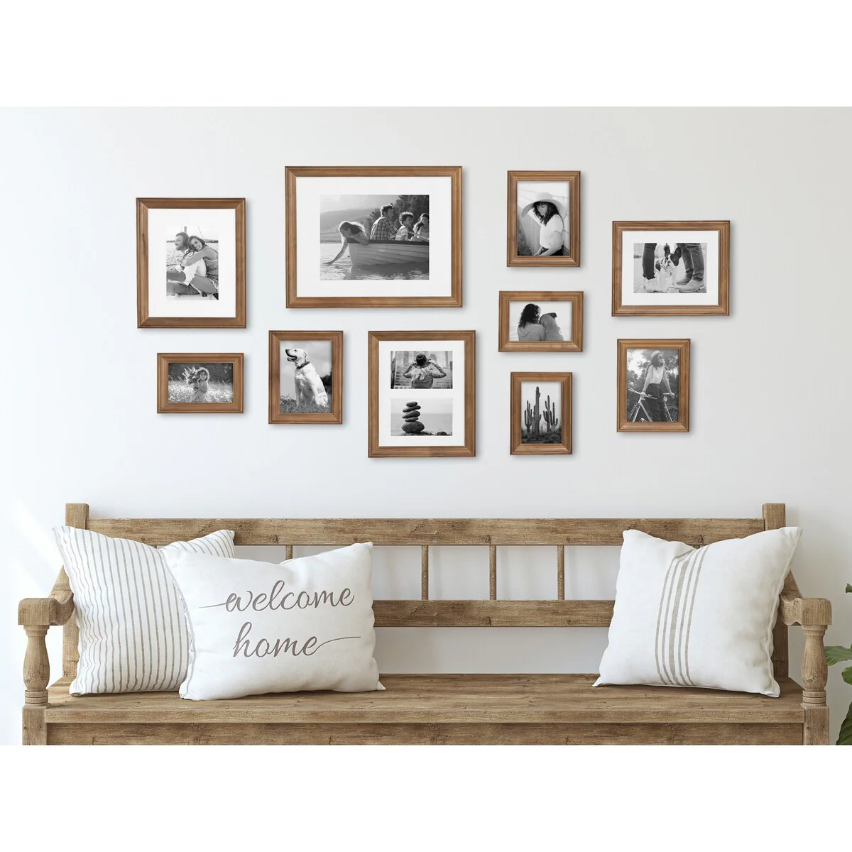 10-Piece Wood Gallery Wall Picture Frame Set, Decorative Photo Display Frames for Living Room, Bedroom and Home Decor - Image 10