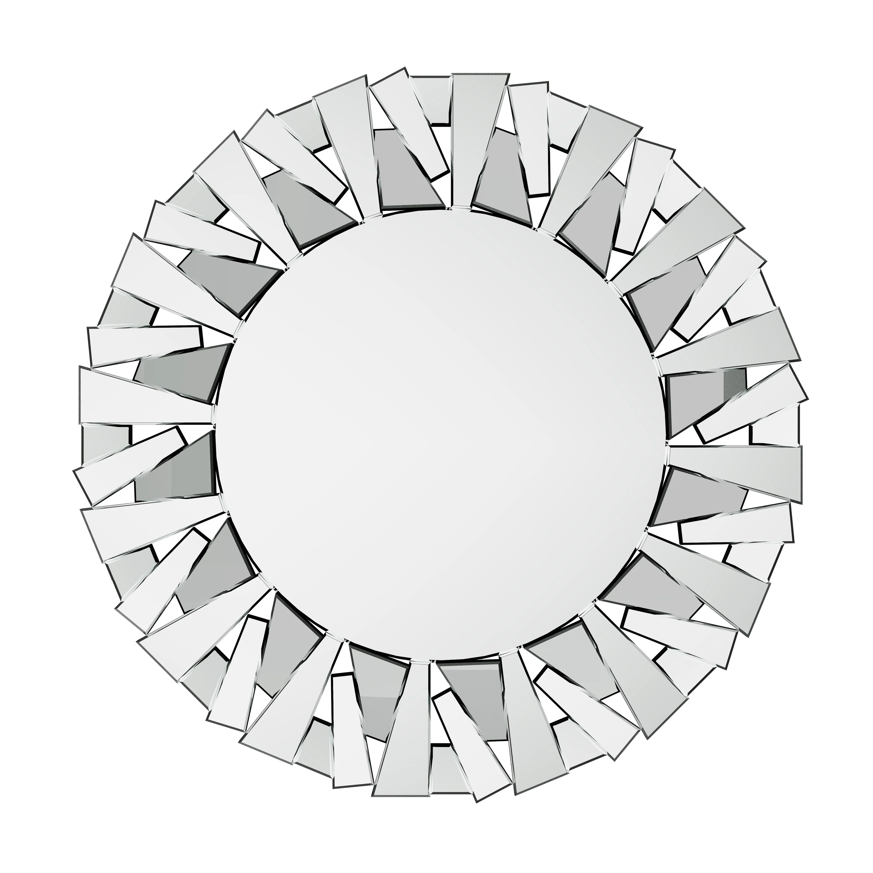 32 Inch Round Decorative Wall Mirror, Glass Accent Mirror for Home Decor - Image 12