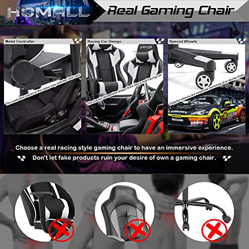 High Back Ergonomic Gaming Chair, Leather Computer Desk Chair for Gaming, Home Office and Work - Image 8