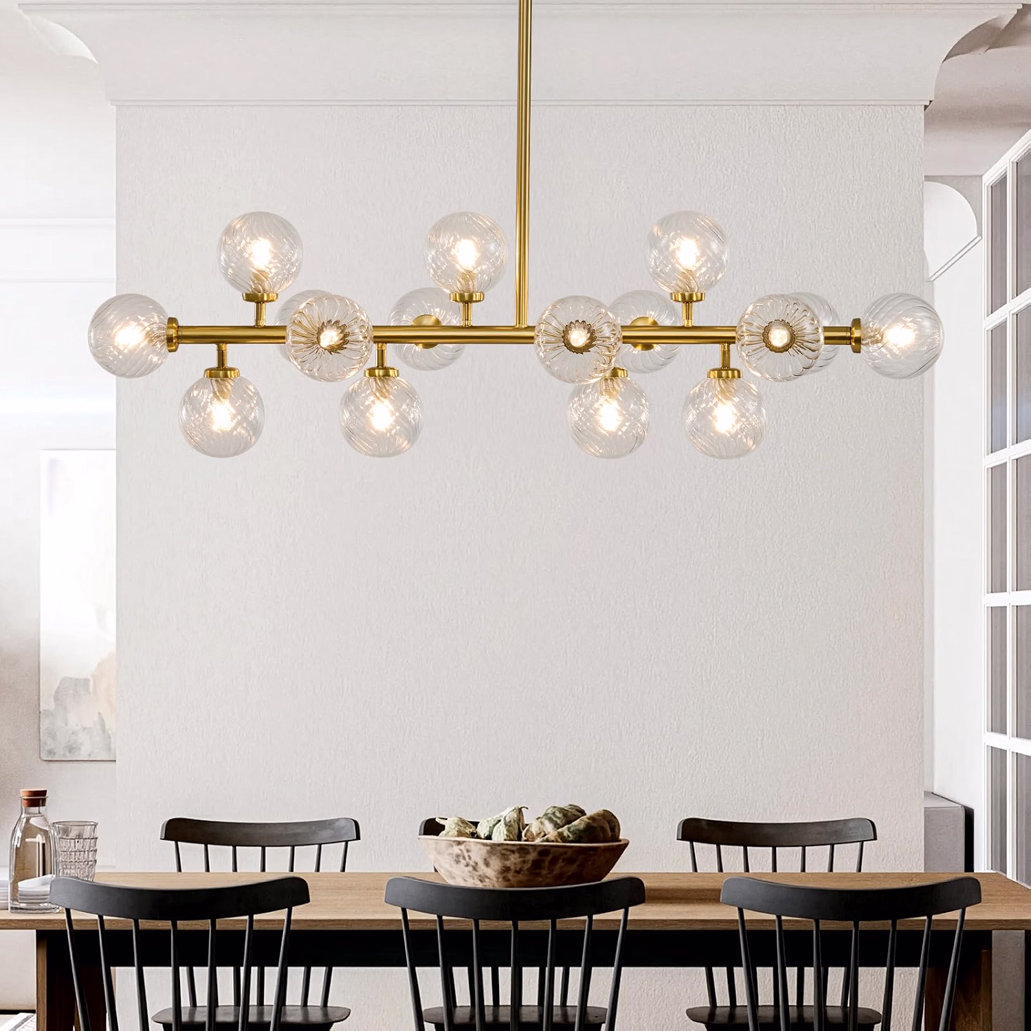 Mid Century Modern Sputnik Chandelier,16-Light Dining Room Light Fixture - Image 6