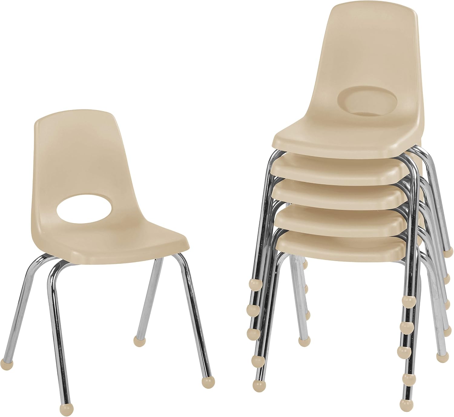 10" School Stack Chair with Swivel Glides, Purple, 6-Pack - Image 22