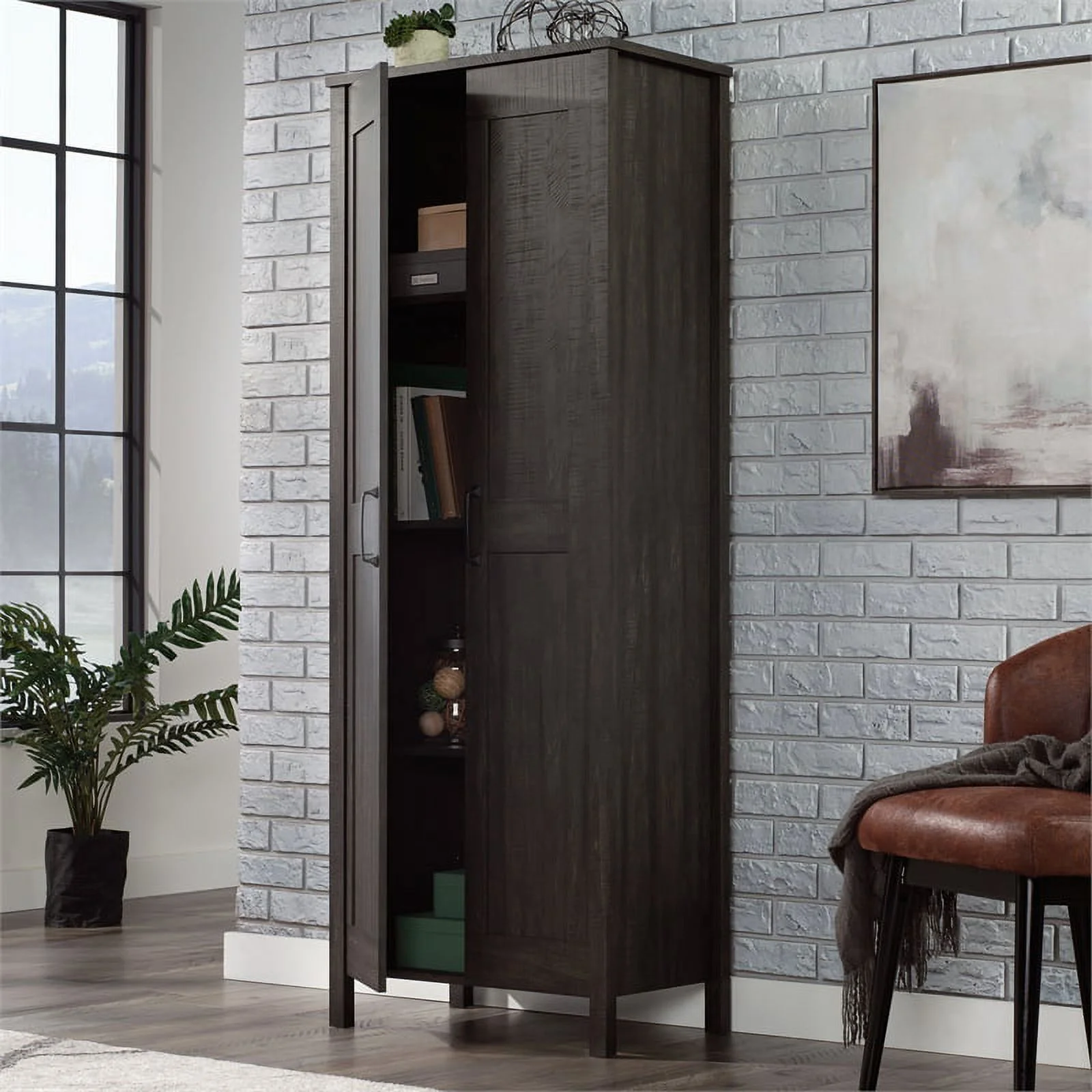 Sauder Two-Door Storage Cabinet, White Finish - Image 47