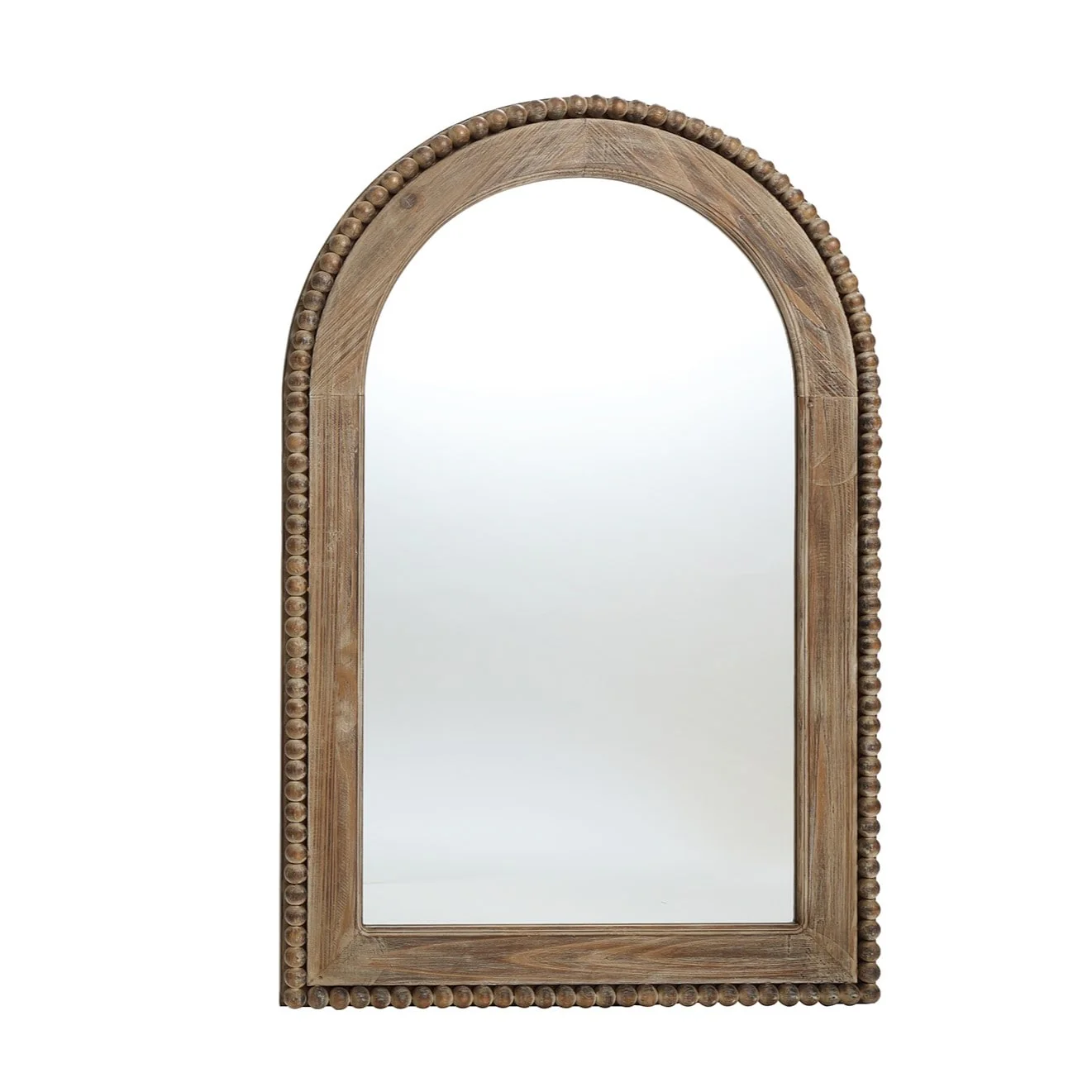 Wood Framed Arch Window Wall Mirror, Bathroom Wall Mirror - 39.25 H x 25.87 W x 1.5 D - Image 2