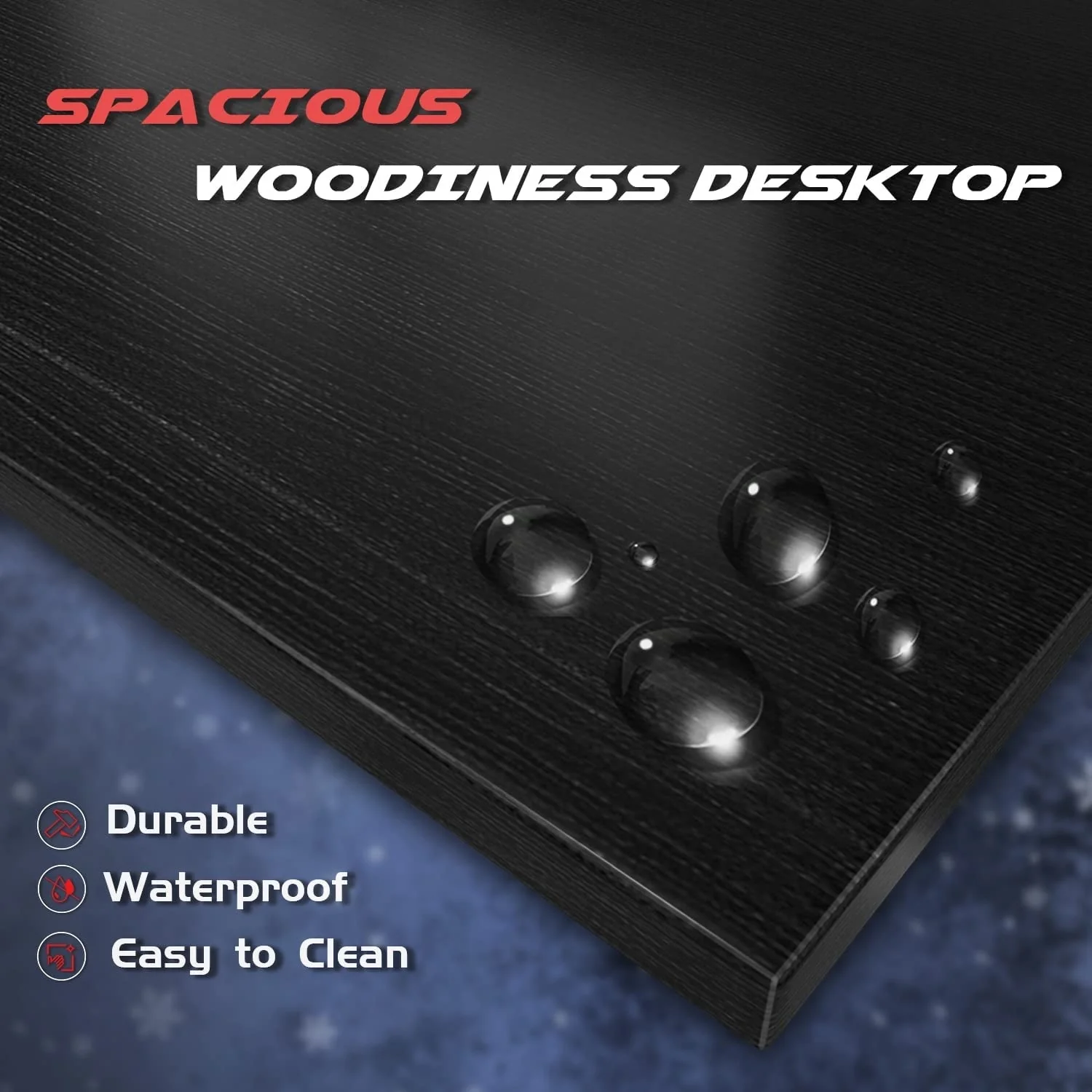 L Shaped Gaming Desk, Corner Computer PC Workstation for Gaming, Home Office and Study - Image 8