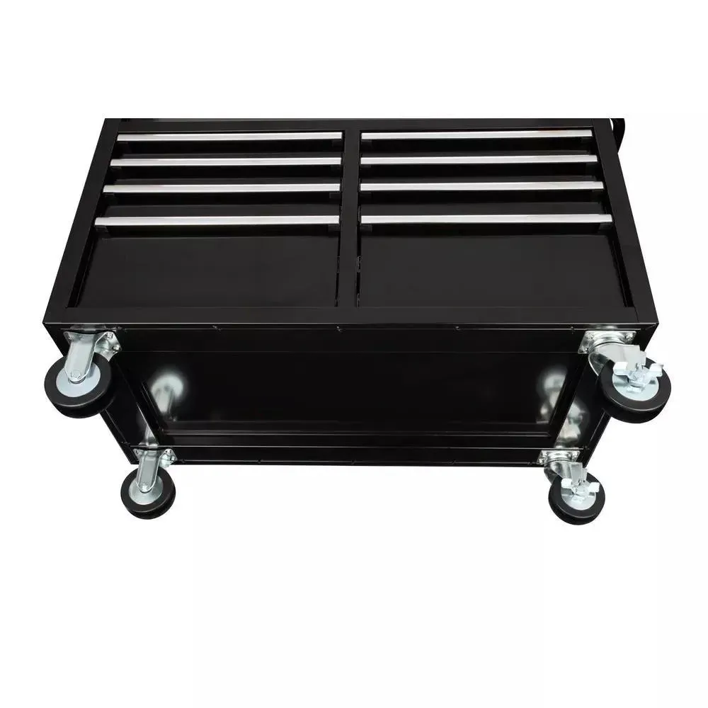 46" x 24" 9-Drawer Tool Chest – Gloss Black Mobile Workbench - Image 2