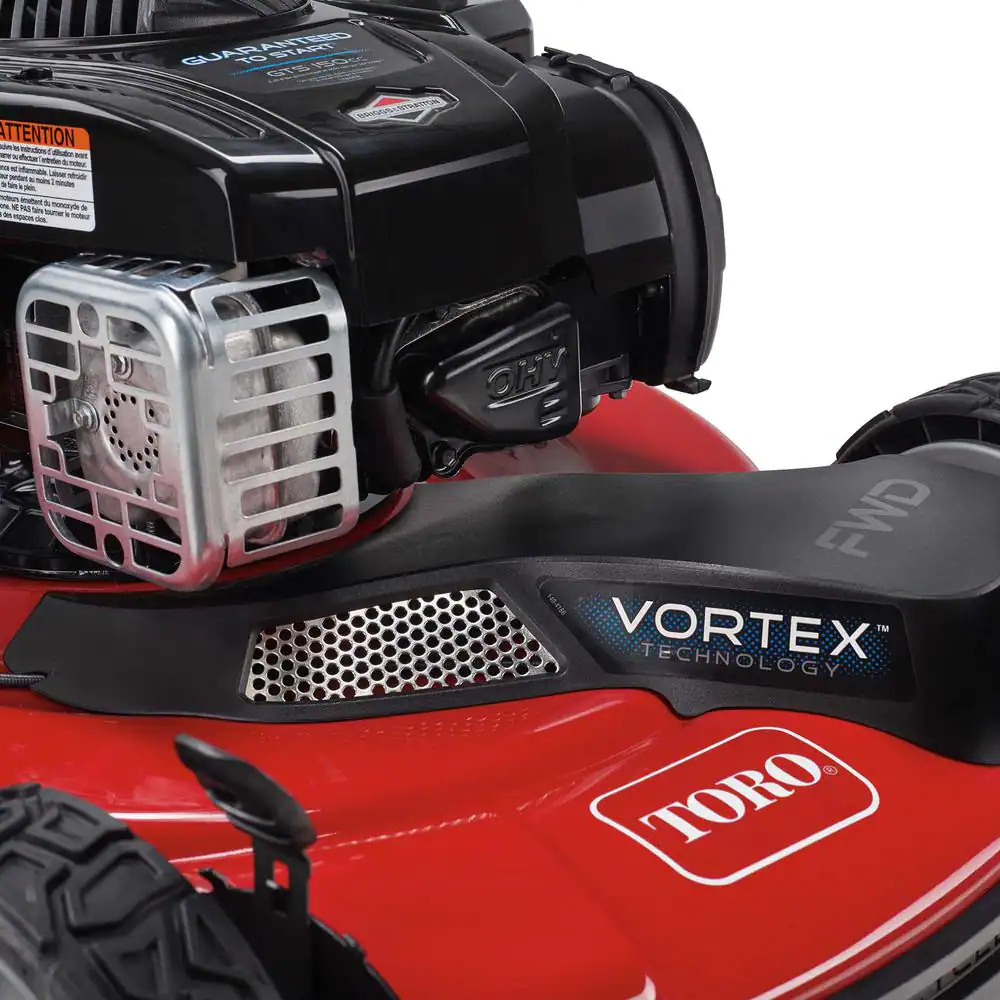 22-Inch High-Wheel Self-Propelled Gas Lawn Mower with Front-Wheel Drive and Grass Bag - Image 3