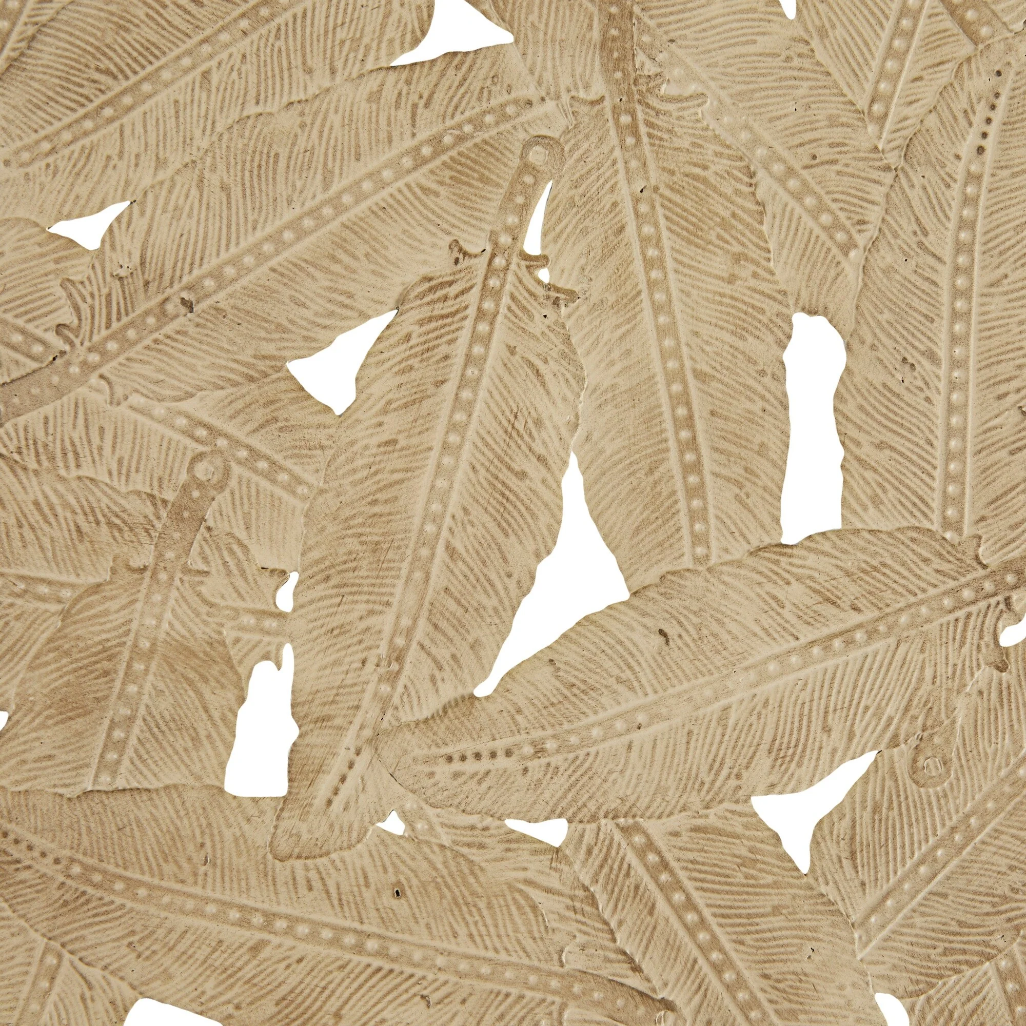 Textured Feather 3-Piece Metal Disc Wall Decor Set, Decorative Wall Art for Home - Image 33