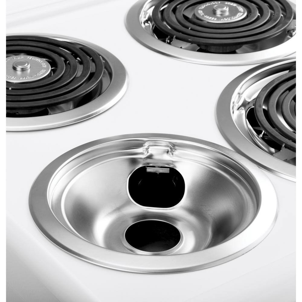 20 in. 4 Burner Element Free-Standing Electric Range in White - Image 9