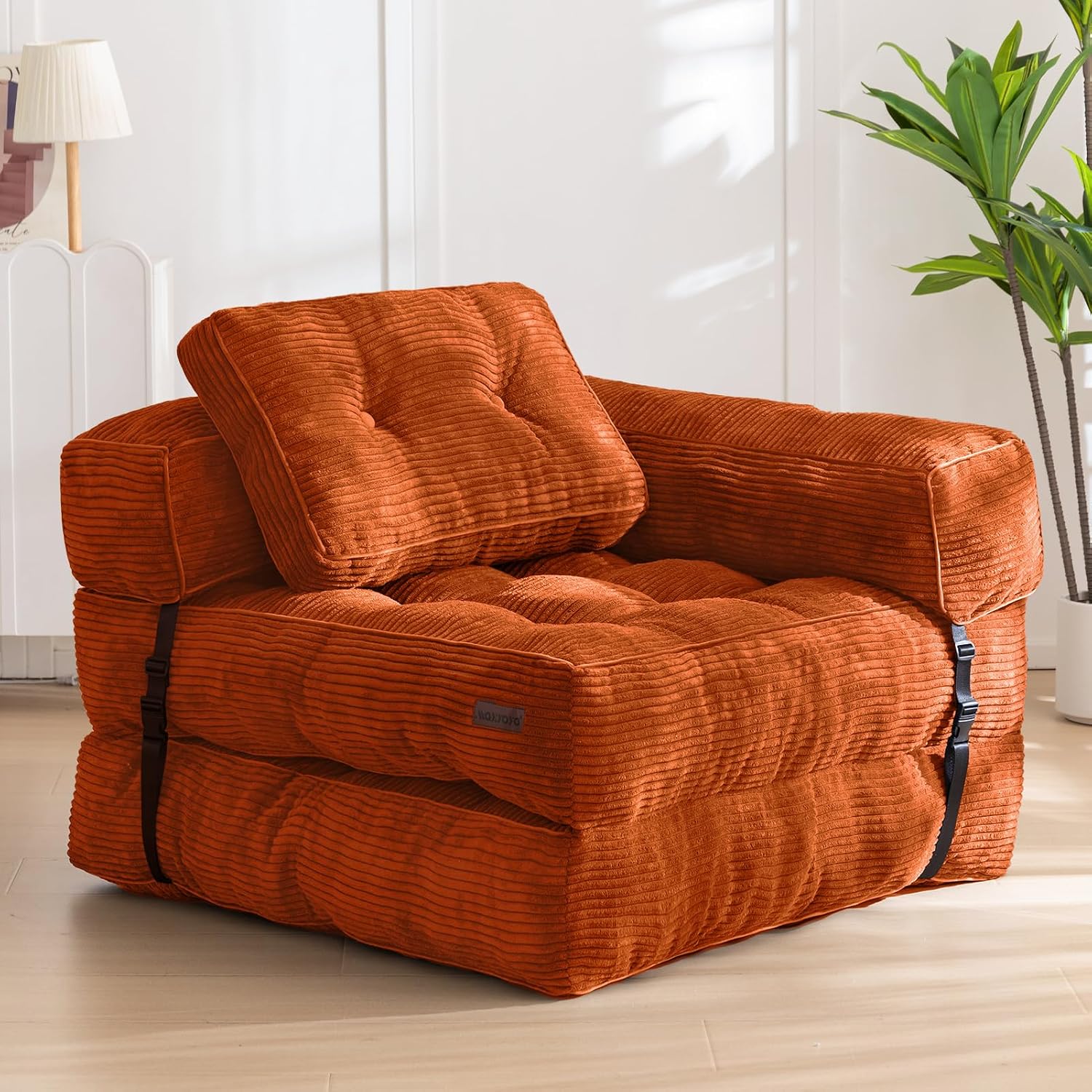 Folding Sofa Bed, Convertible Chair Bed with Pillow - Image 4