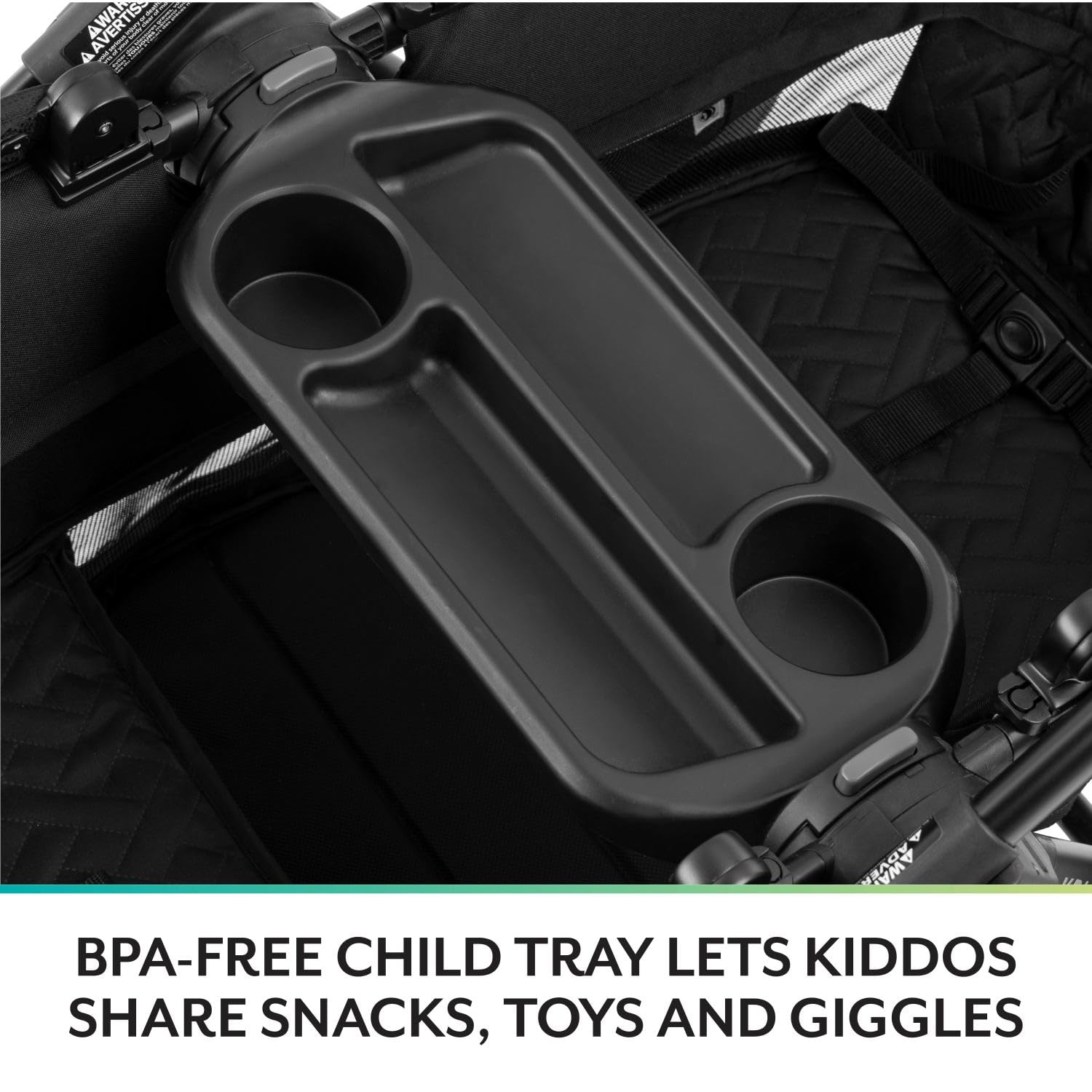 2-in-1 All-Terrain Baby Stroller Wagon with Canopy and Storage - Gray - Image 45