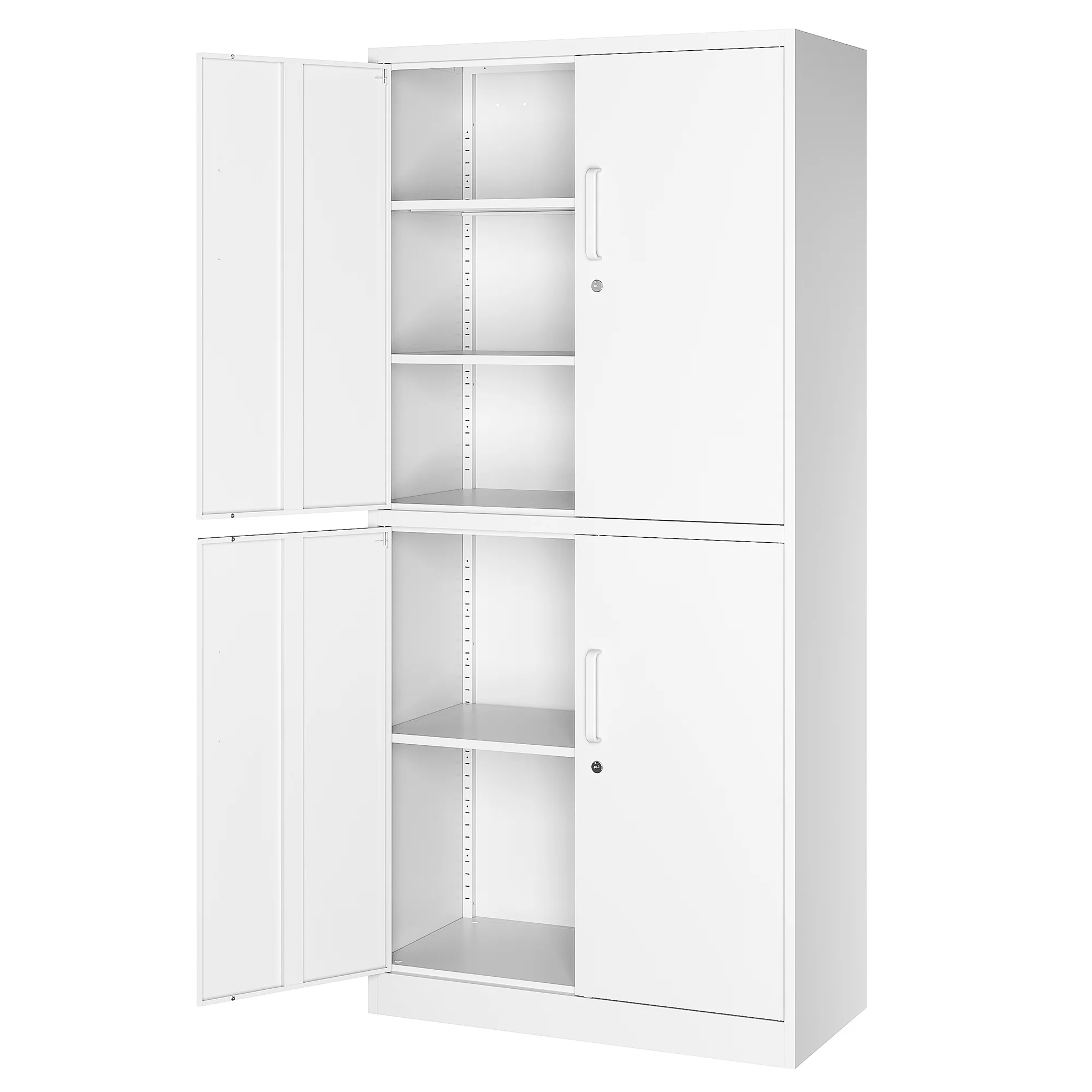 AUHUP 73" Rolling Garage Storage Cabinets with 3 Adjustable Shelves, Metal Storage Cabinet with Wheels, Black Gray Tool Cabinet for Garage,Home,Warehouse,Workshop - Image 34