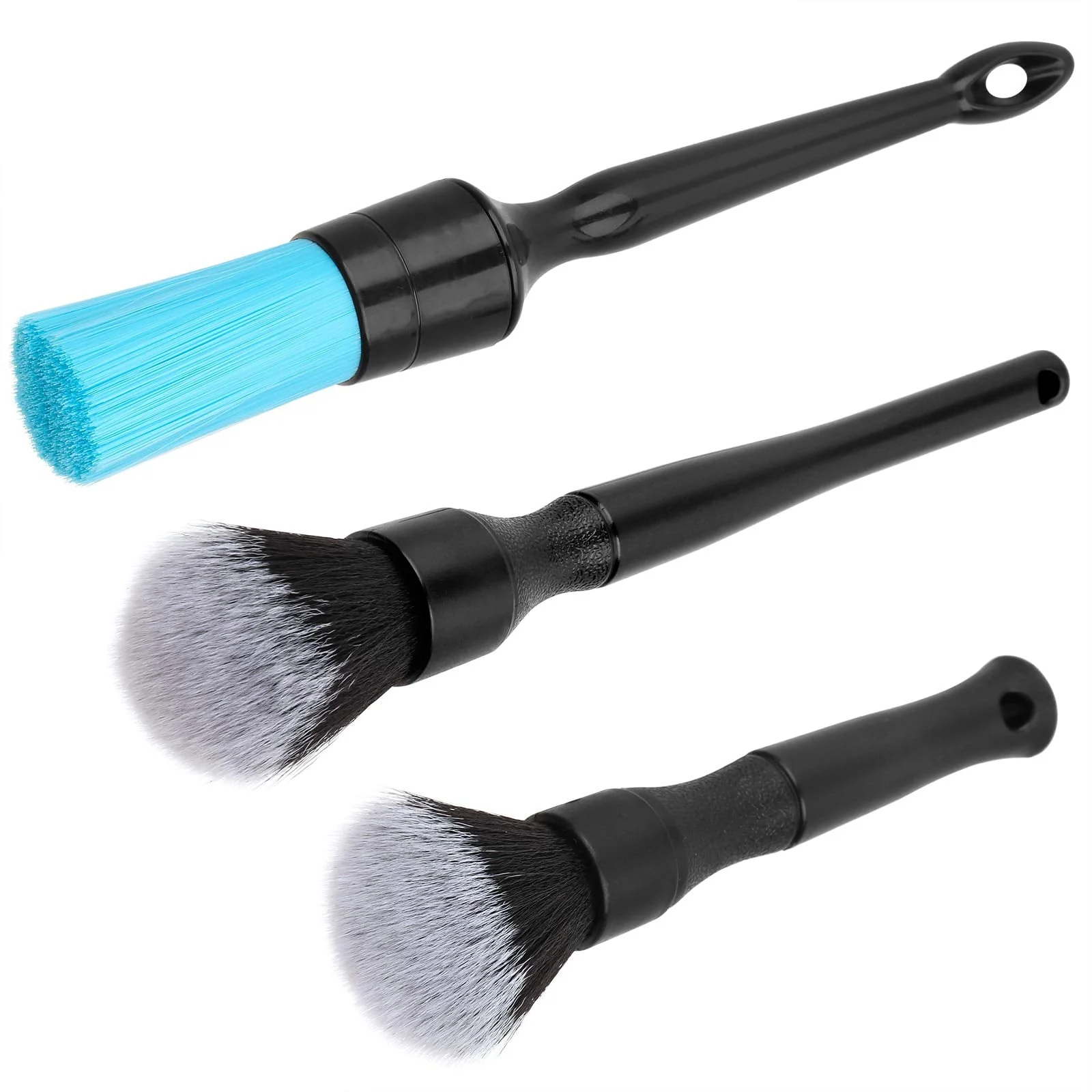 OBOSOE 7 PCS Car Detail Brush Set, Ultra-Soft Cleaning Tool Auto Detail Brushes Kit to Wash Vehicles Interior Exterior Trim Wheel Rim - Image 4