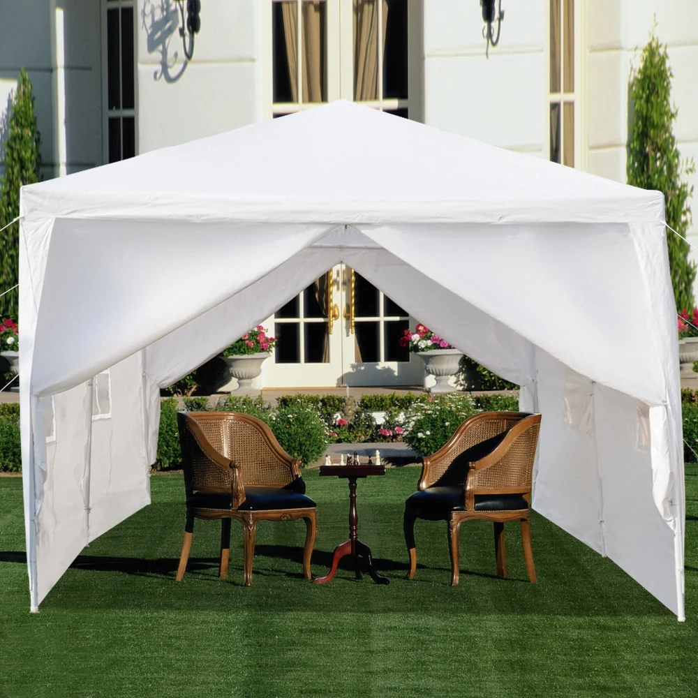 Party Tent 10x30 Outdoor Canopy Gazebo Waterproof Tent, Outdoor Gazebo BBQ Shelter Pavilion with 6 Removable Sidewalls, for Party Wedding Catering Gazebo Garden Beach Camping Patio - Image 3