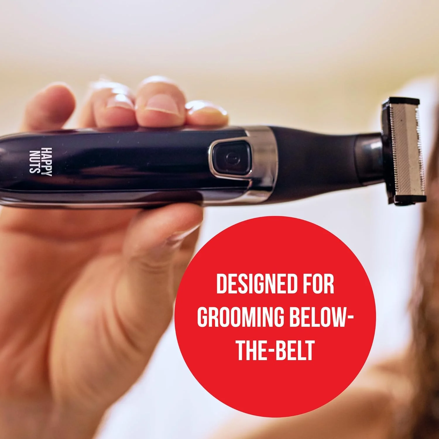 Men's Electric Body Hair Trimmer, Rechargeable Waterproof Cordless Personal Grooming Shaver - Image 3