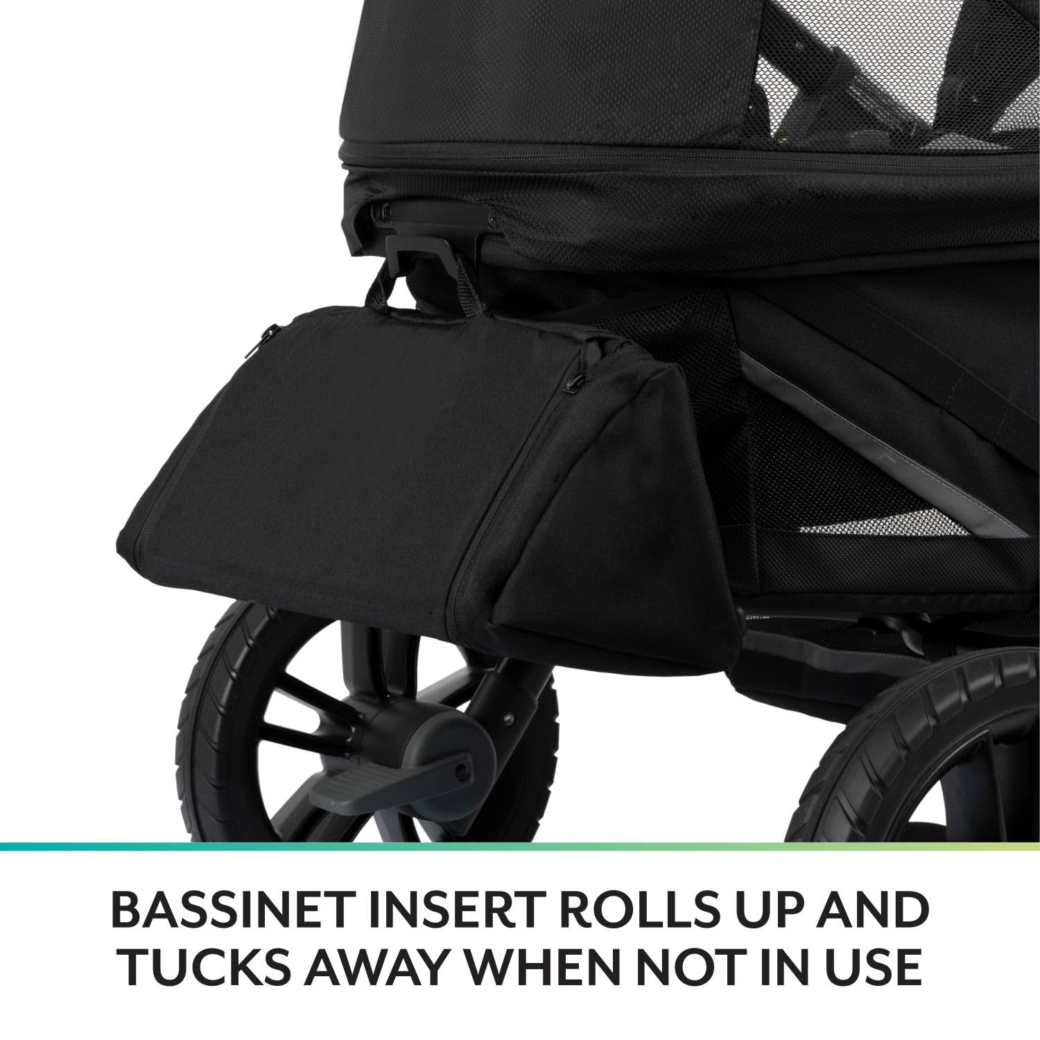 2-in-1 All-Terrain Baby Stroller Wagon with Canopy and Storage - Gray - Image 42