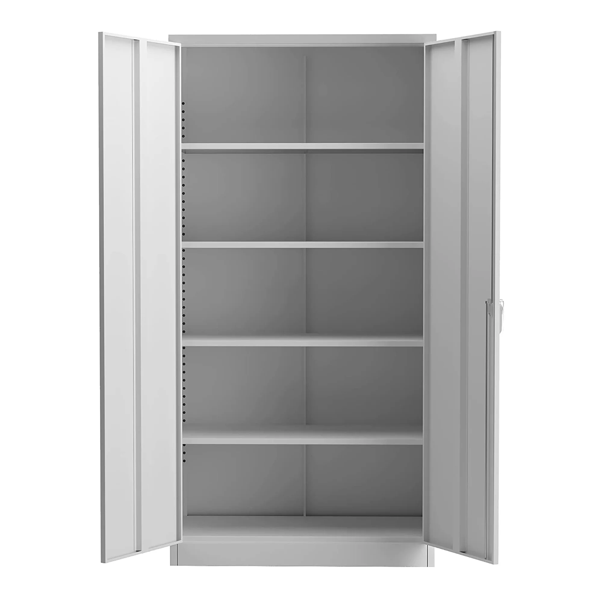 Aobabo 72 Inch Locking Storage Cabinet w/ Adjustable Shelves, Gray - Image 10