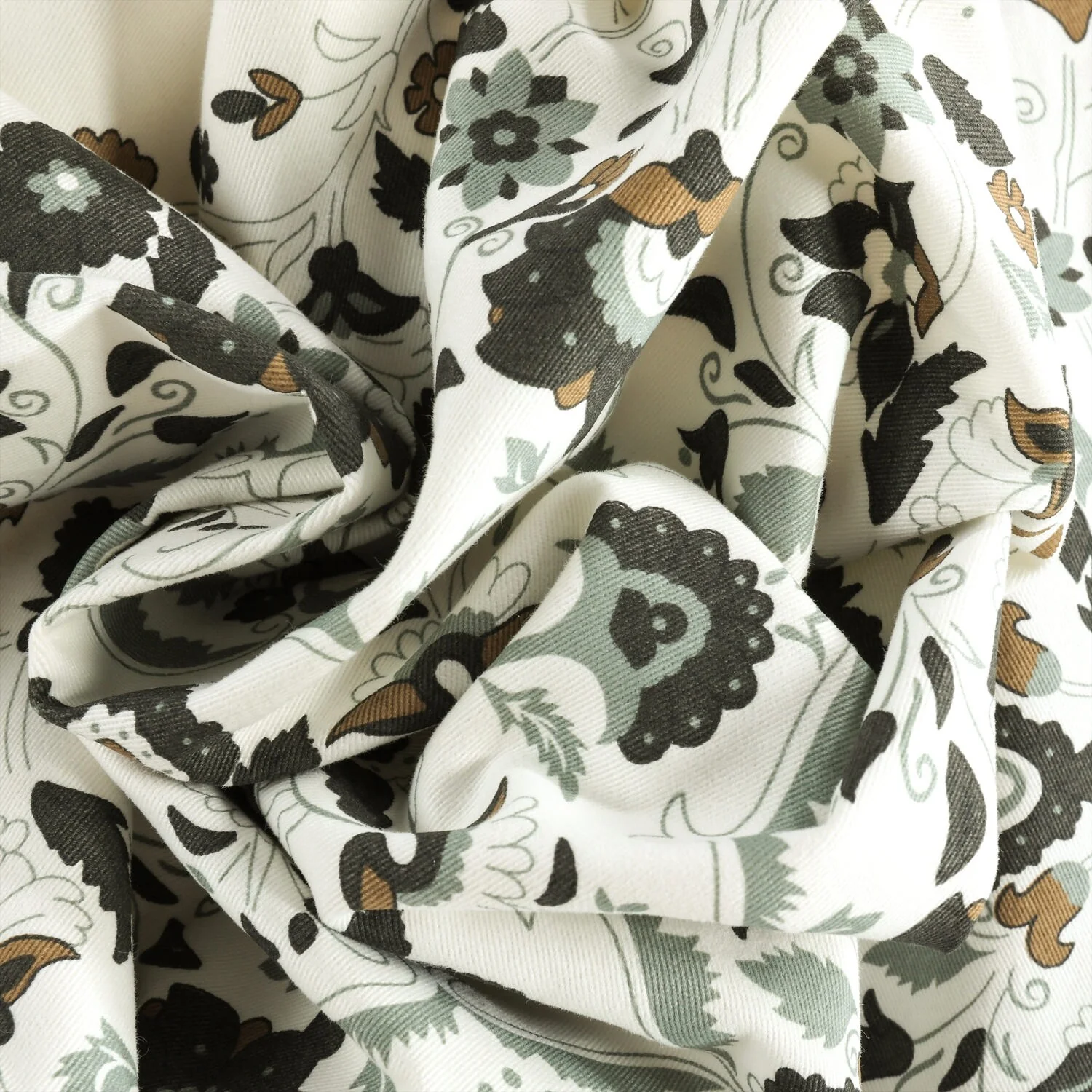 Medallion Damask Printed Cotton Room Darkening Curtain Panel, 1 Piece - Image 22