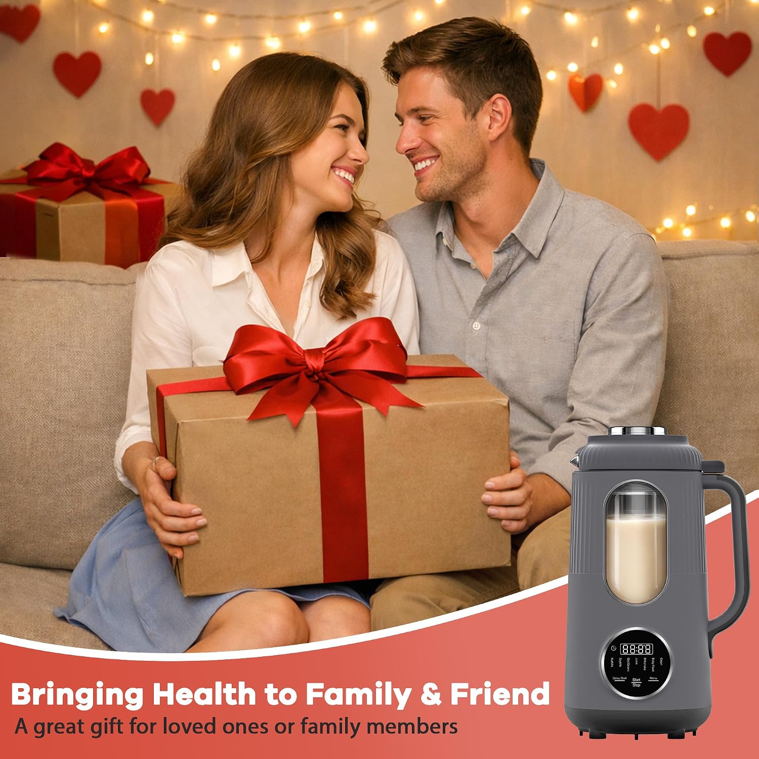 Nut Milk Maker Machine, Automatic Soy Milk Maker, Small Countertop Blender - Image 8