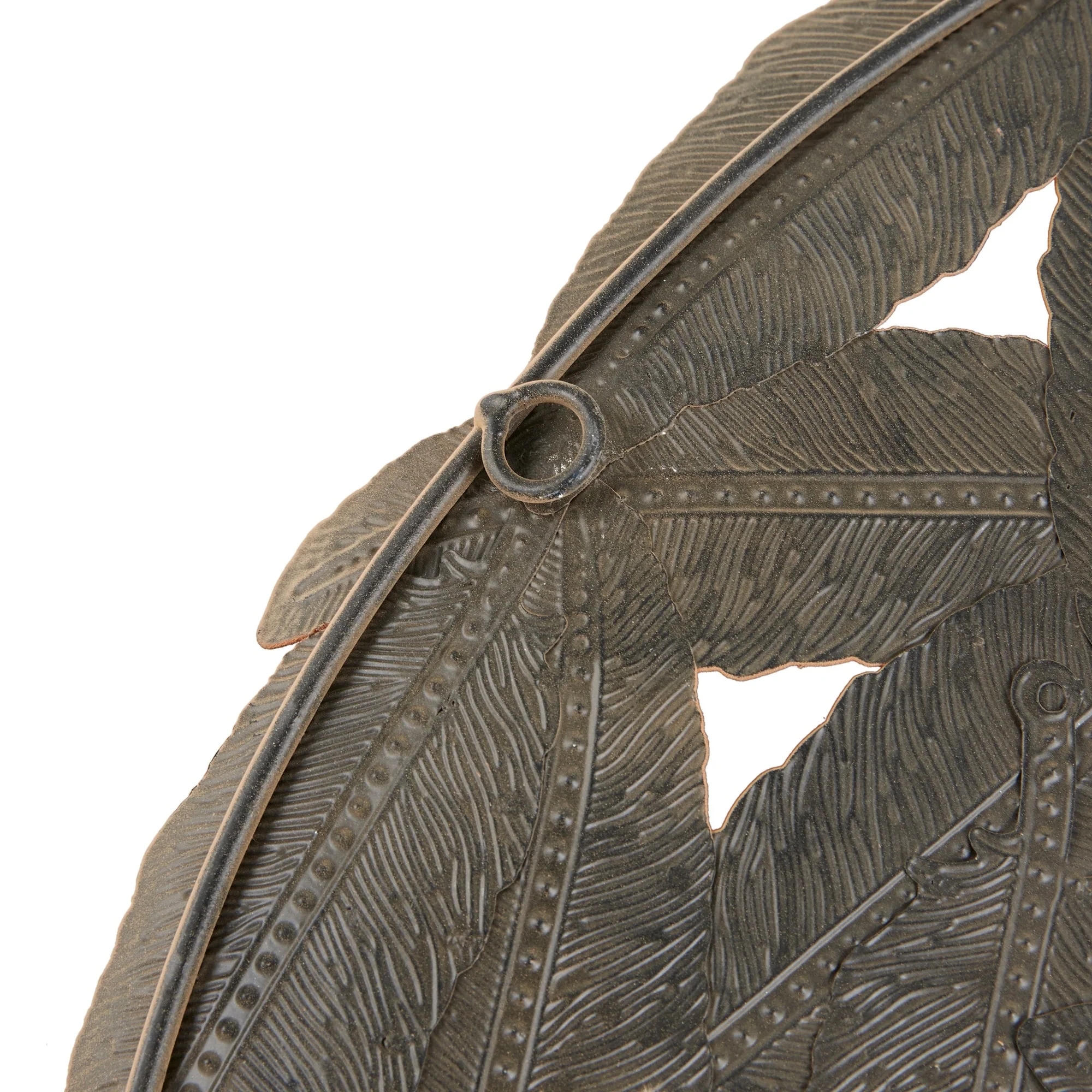 Textured Feather 3-Piece Metal Disc Wall Decor Set, Decorative Wall Art for Home - Image 37