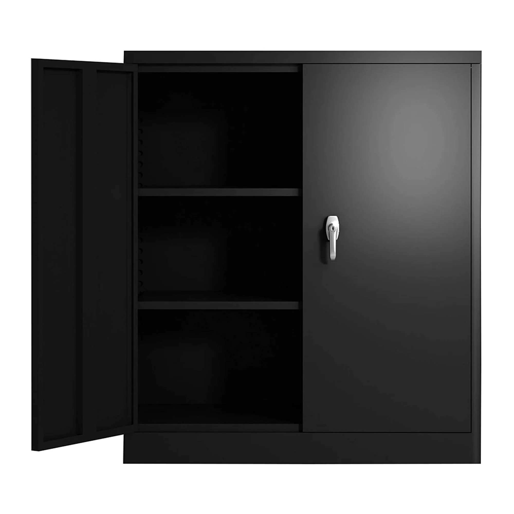Aobabo 72 Inch Locking Storage Cabinet w/ Adjustable Shelves, Gray - Image 13