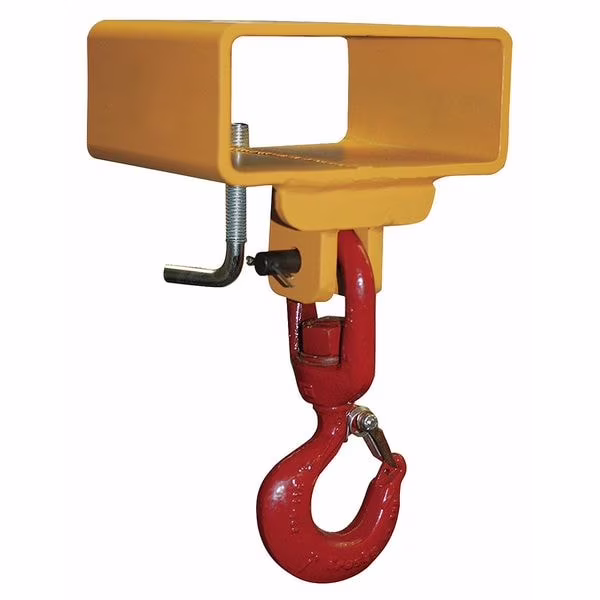 Caldwell Forklift Lifting Hook,3,000 lb,Yellow 5S-1 1/2-6
