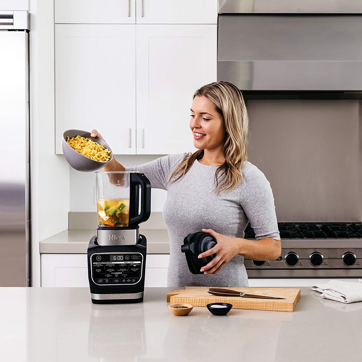 Cold& Hot Blender With 1400 Peak Watts Nonstick Glass Pitcher (HB152), 64 oz, Black - Image 9