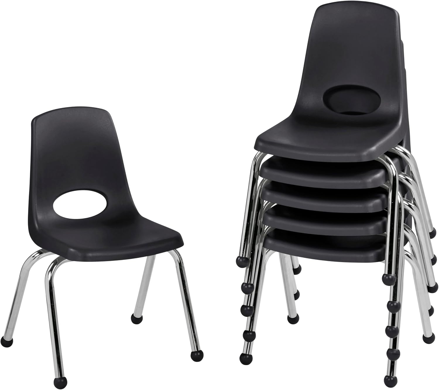 10" School Stack Chair with Swivel Glides, Purple, 6-Pack - Image 51