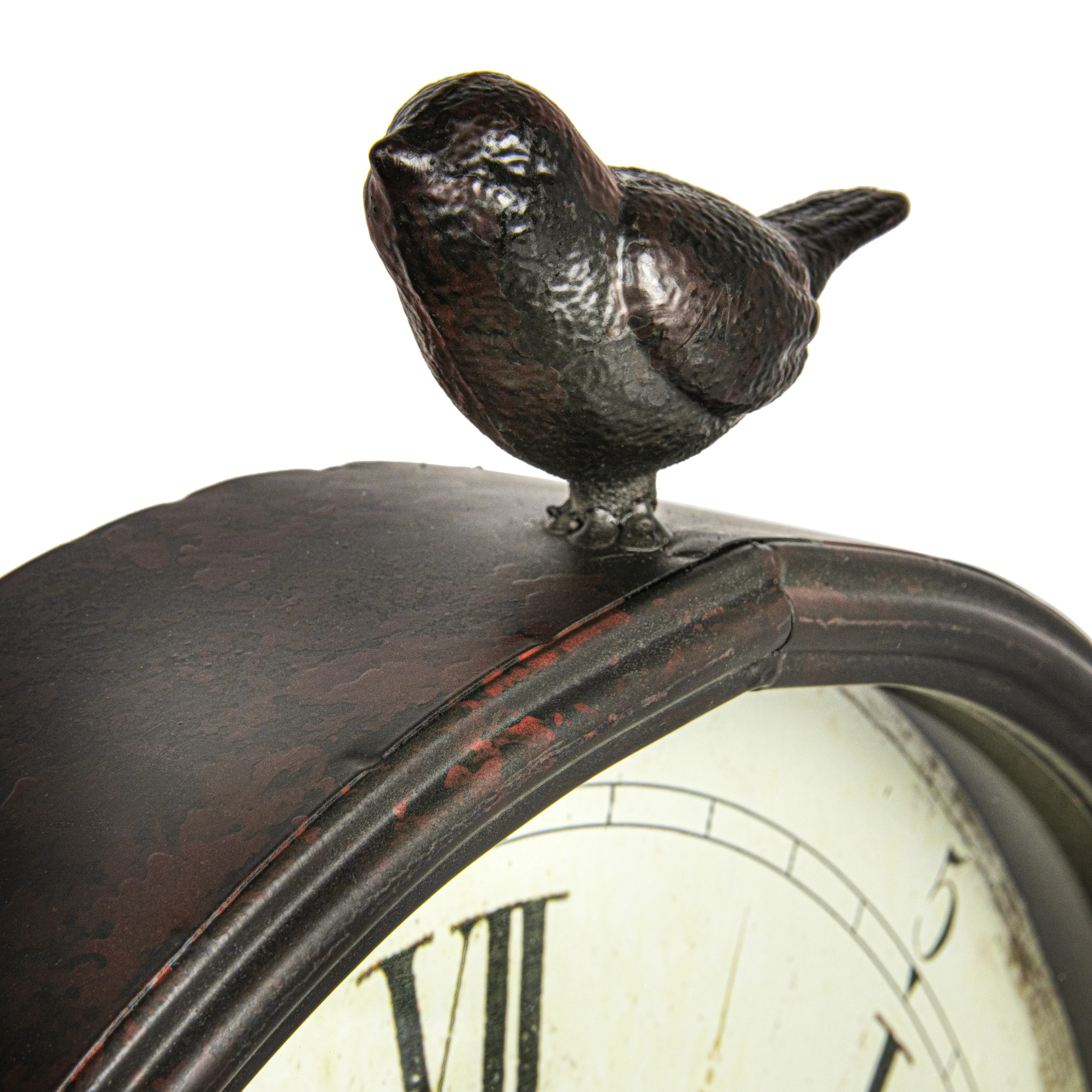 Metal Wall Clock with Bird Design, Decorative Vintage Hanging Clock for Living Room, Bedroom and Home Decor - Image 4