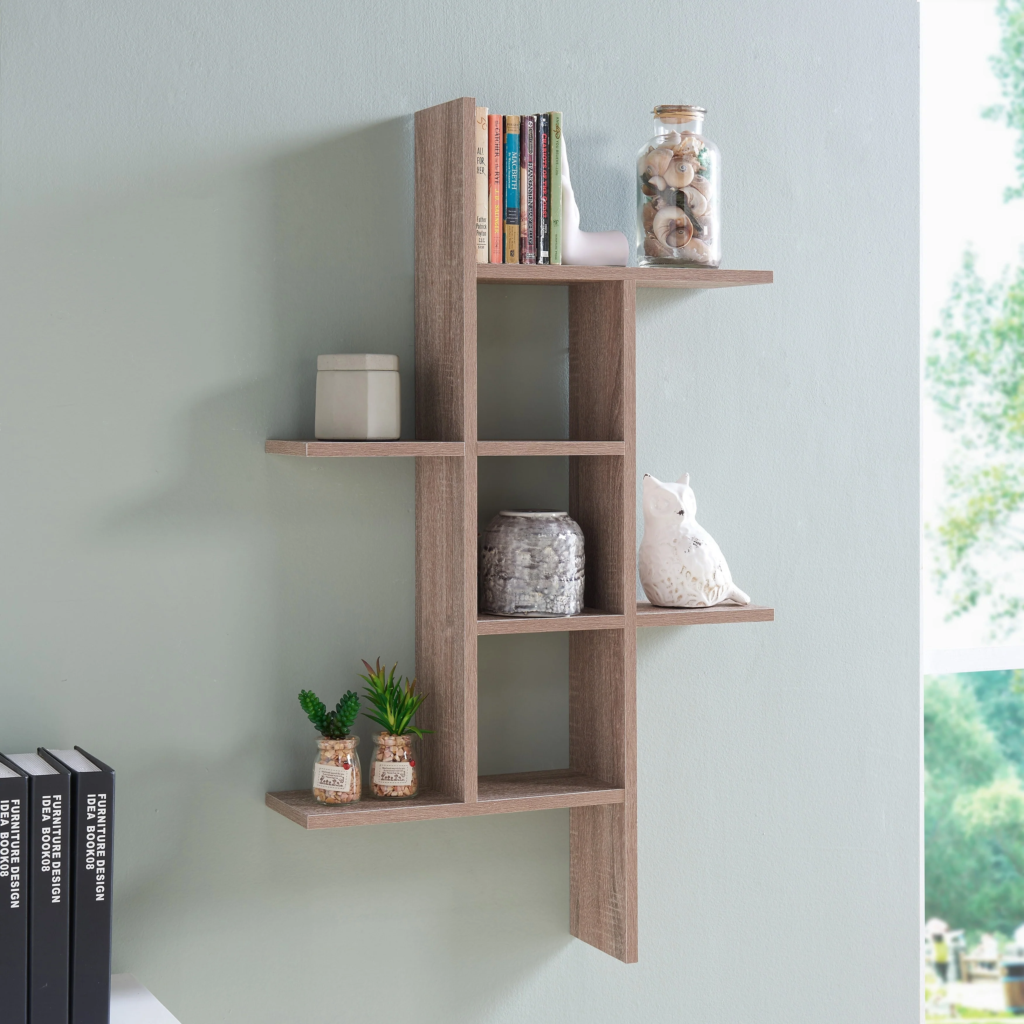 Cantilever Floating Wall Shelf, Modern Decorative Display Shelf for Living Room, Bedroom and Home Storage - Image 5