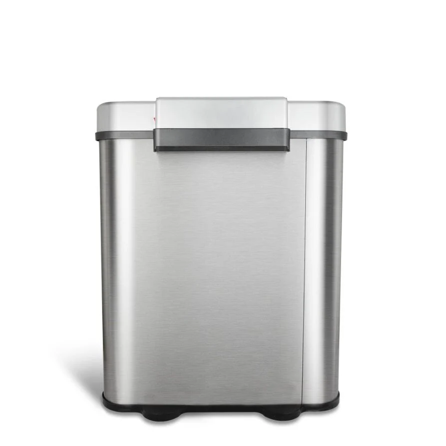 18 Gallon Dual Compartment Motion Sensor Trash Can, Automatic Hands-Free Kitchen Garbage Bin - Image 9