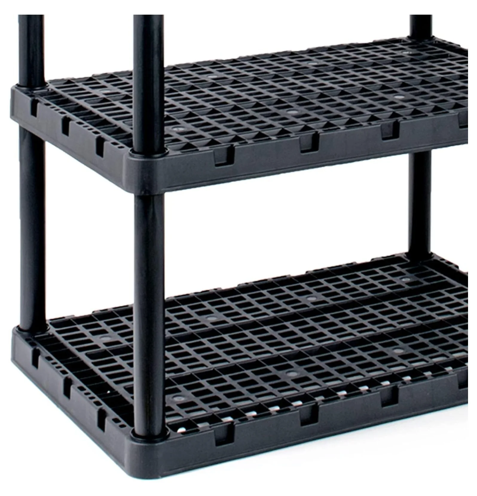 5 Shelf Knect-A-Shelf Ventilated Extra Heavy Duty Storage Unit Organizer System for Home, Garage, Basement, and Laundry, Black - Image 15