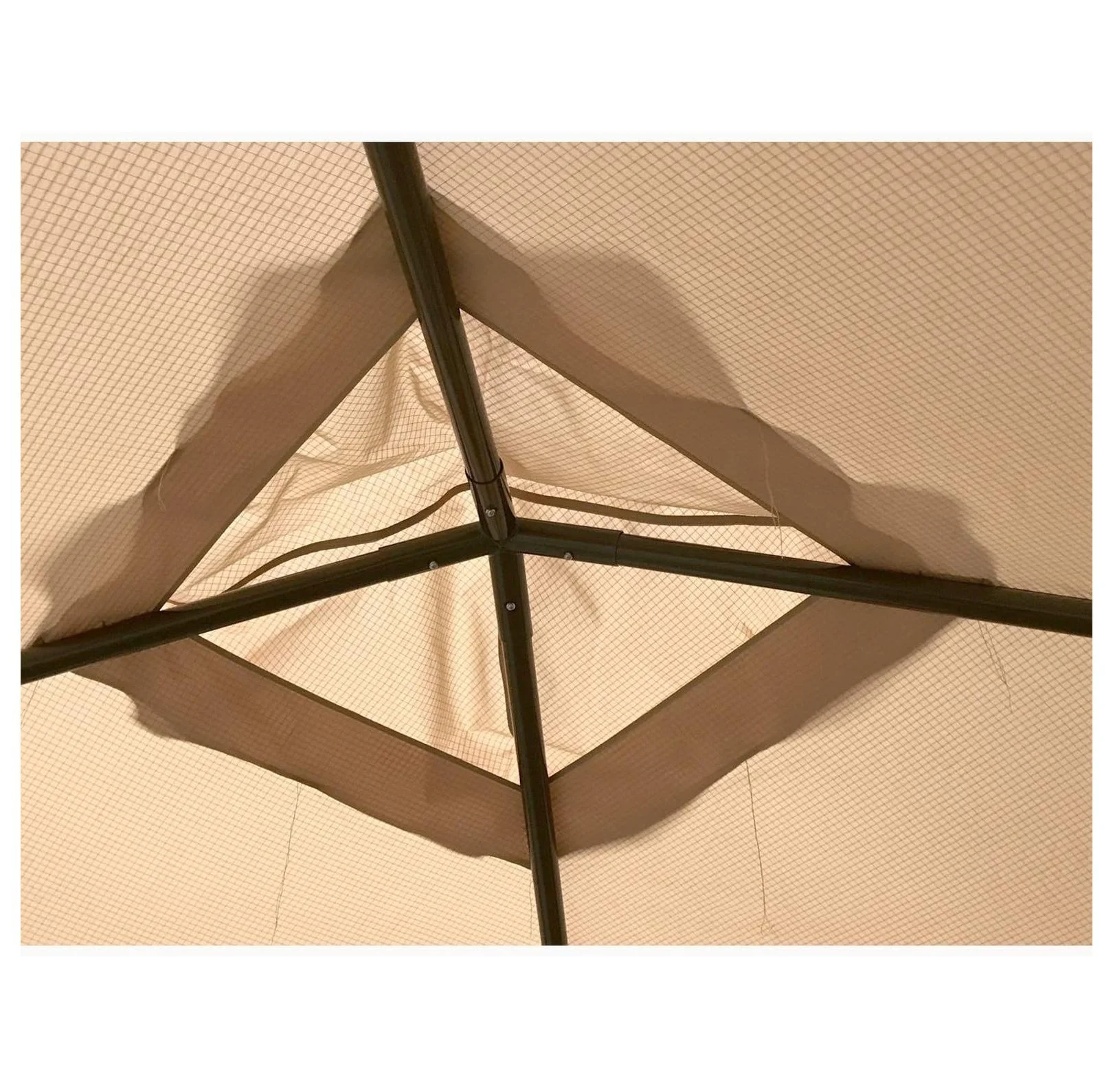 ABBA Patio 10x10 Gazebo Replacement Canopy - RipLock 500 - Beige - Image 5