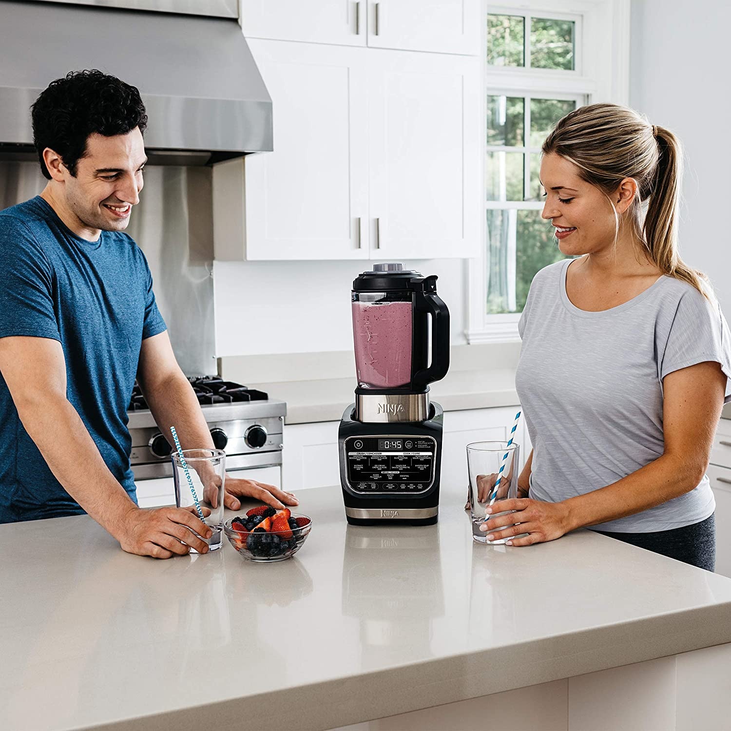 Cold& Hot Blender With 1400 Peak Watts Nonstick Glass Pitcher (HB152), 64 oz, Black - Image 7
