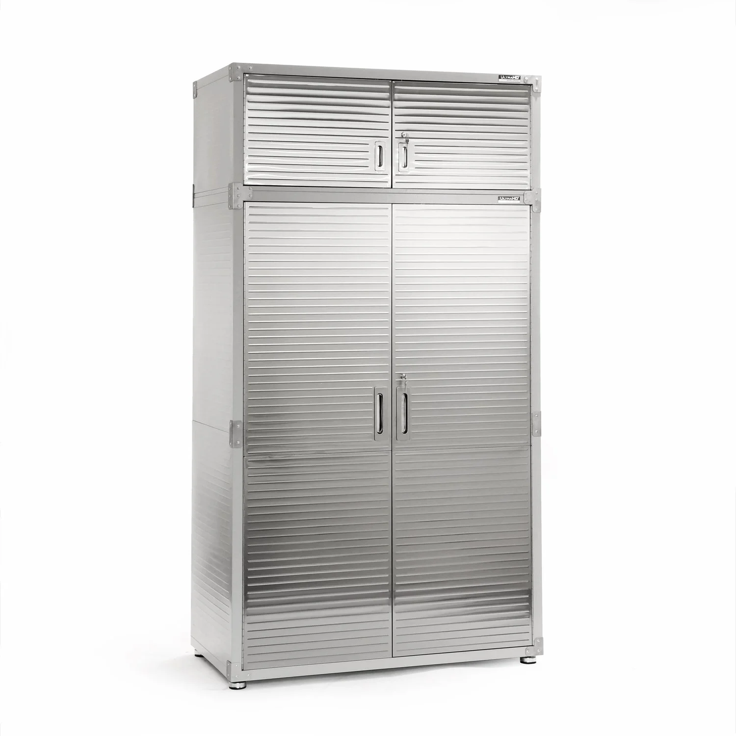 Seville Classics UltraHD Mega 2-Door Lockable Stacker Storage Cabinet, 48" W X 24" D X 18.5" H, Graphite - Image 14
