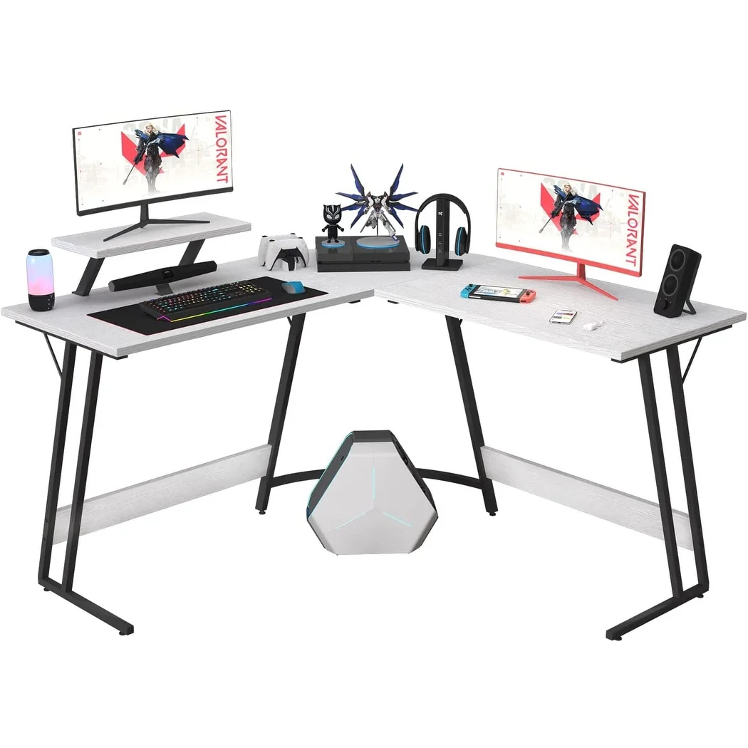 L Shaped Gaming Desk, Corner Computer PC Workstation for Gaming, Home Office and Study - Image 15