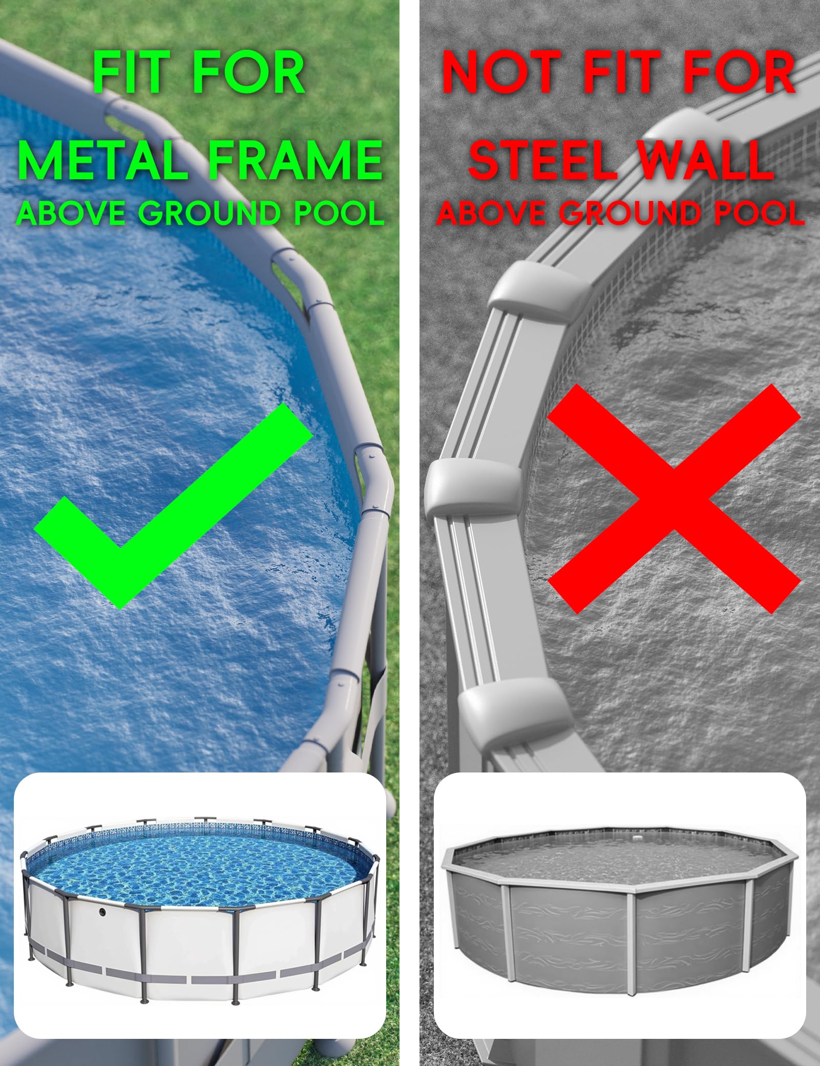 Solar Pool Lights for Steel Wall Above Ground Pools, Solar Powered LED Swimming Pool Lighting - Image 20
