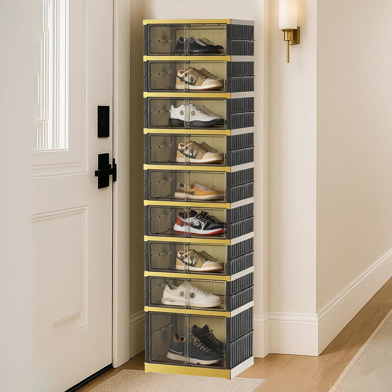 Shoe Rack Organizer for Entryway, 9 Tiers, 18 Pairs, 17.3" Wide - Image 10