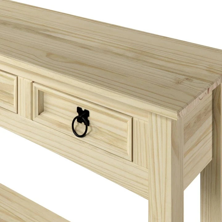 Wood Console Table with 3 Drawers, Entryway Hallway Storage and Display Table for Home - Image 25